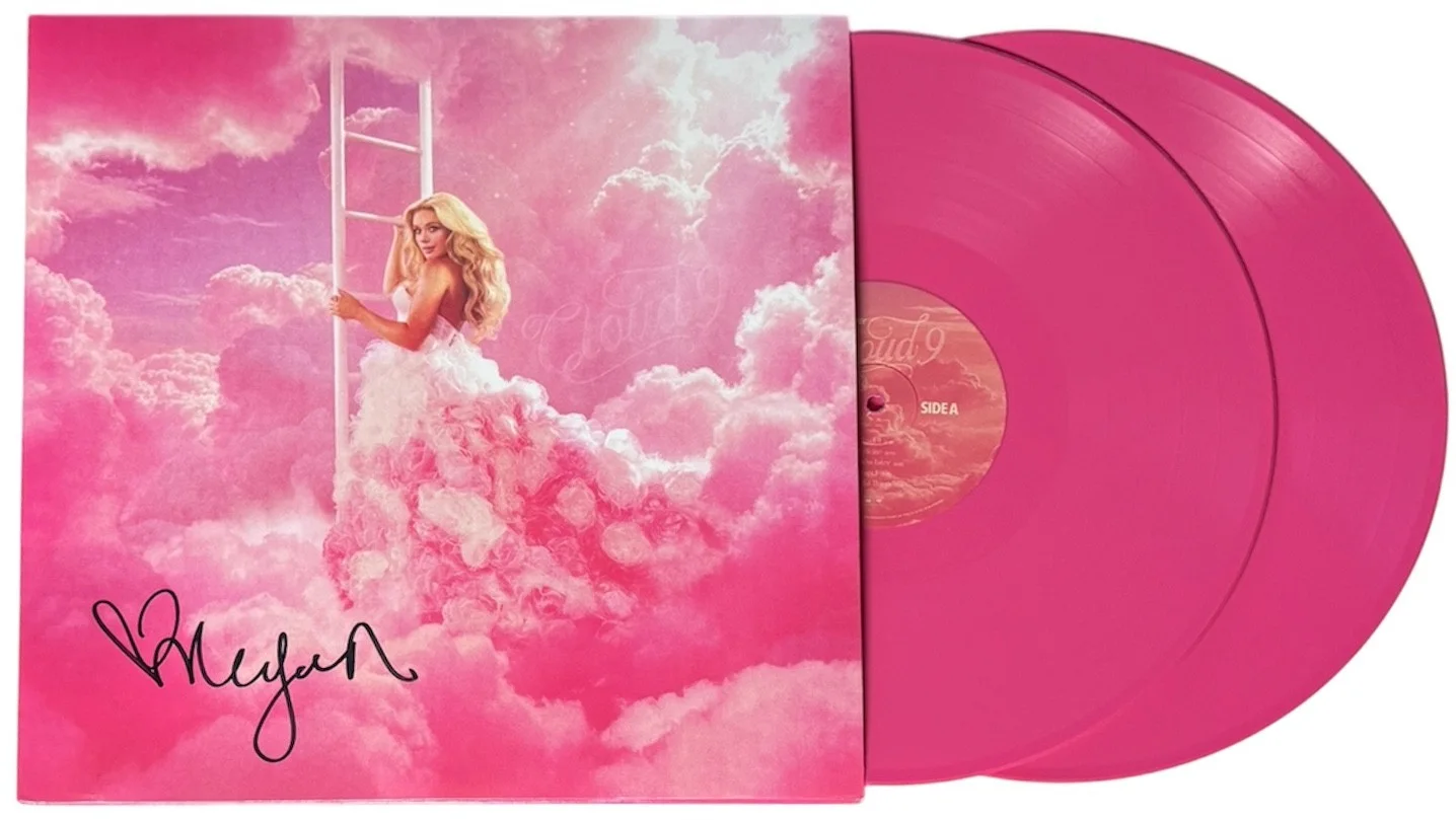 Megan Moroney signed 2026 Cloud 9 Album Cover Double Pink LP/Vinyl Framed - COA, изображение 2