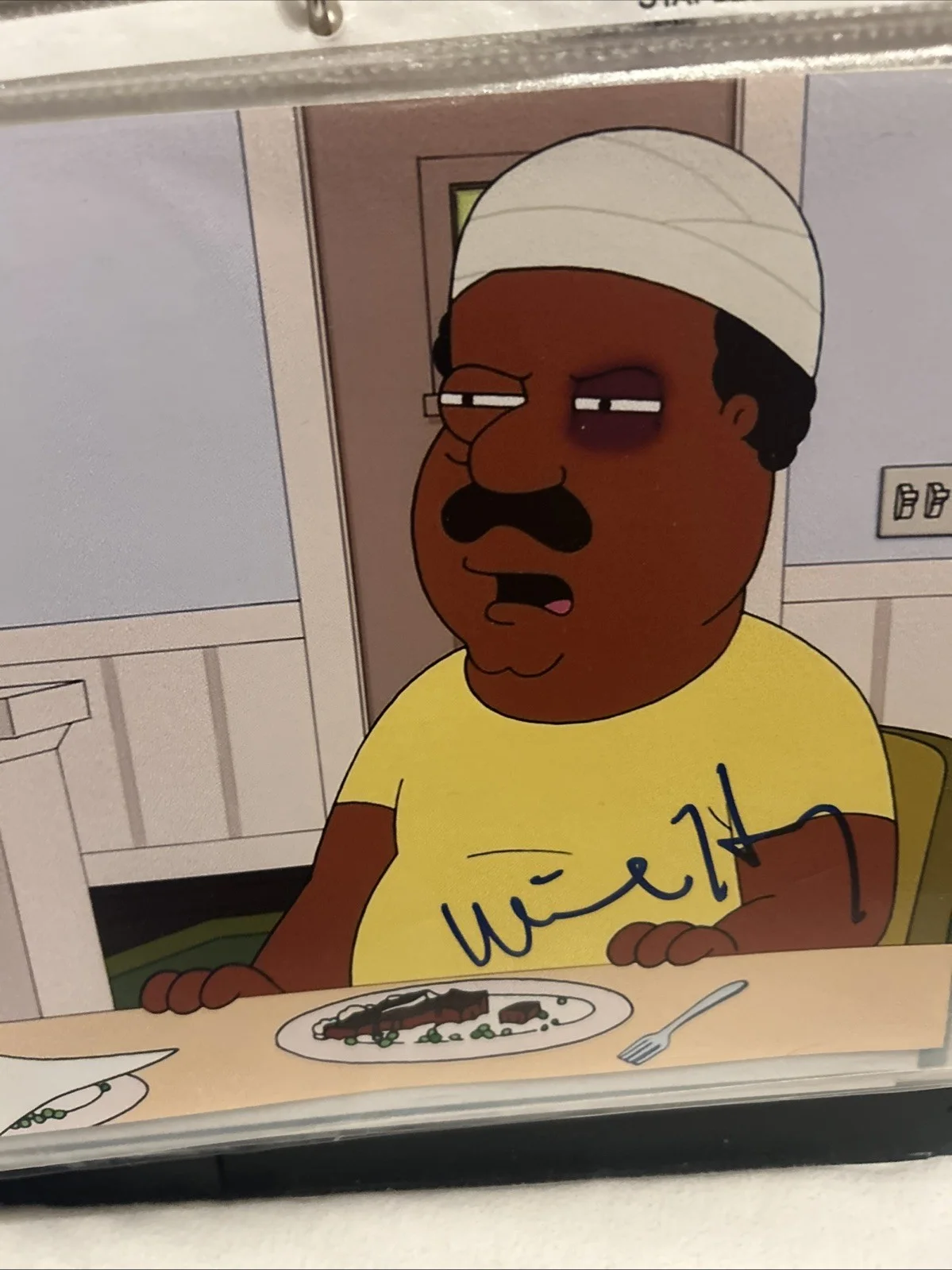 Mike Henry — Mike Henry Autographed 8 X 10 Color Photo Of Cleveland From The Cleveland Show