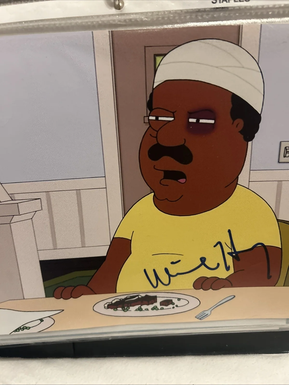 Mike Henry — Mike Henry Autographed 8 X 10 Color Photo Of Cleveland From The Cleveland Show, изображение 2