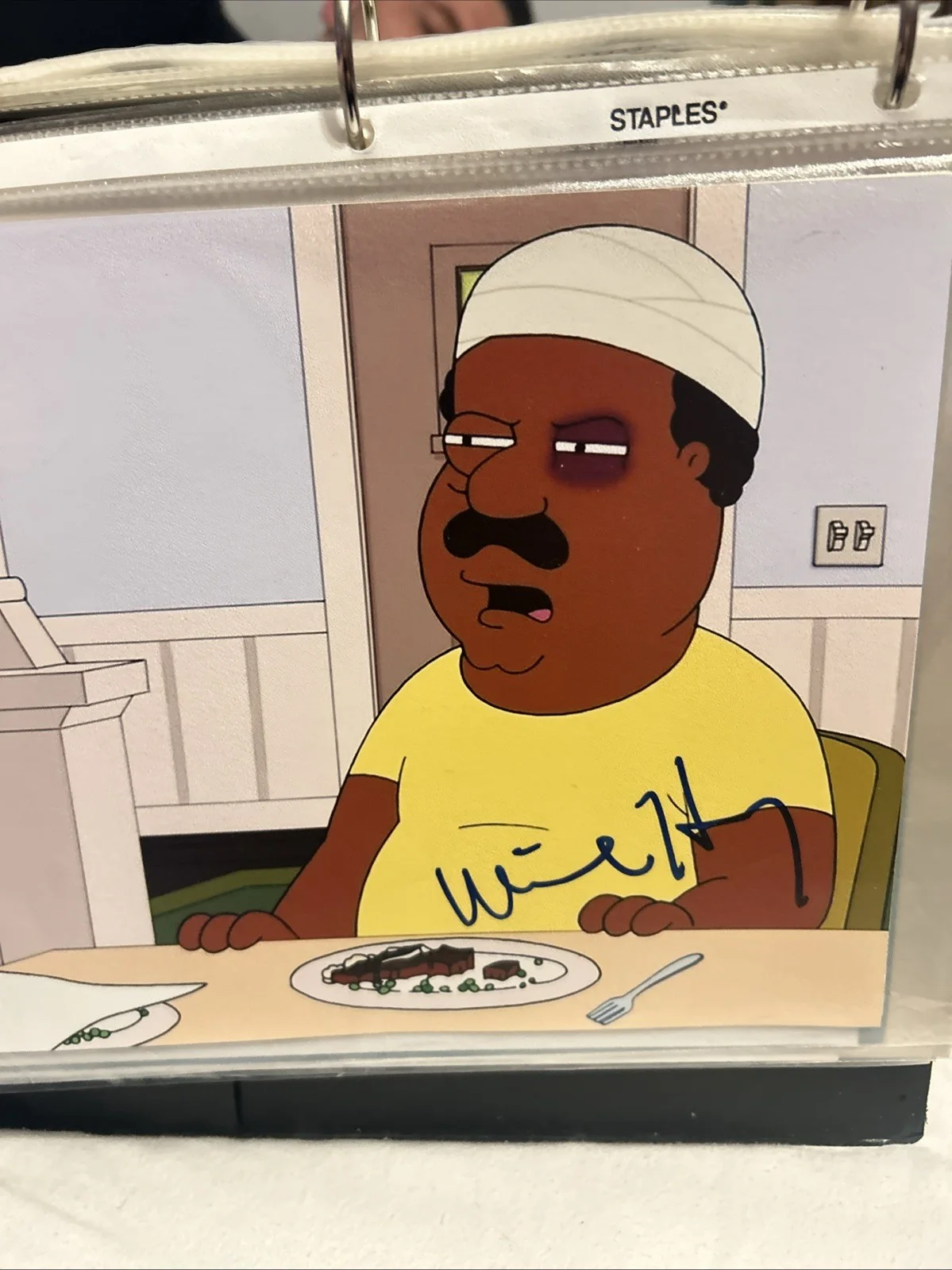 Mike Henry — Mike Henry Autographed 8 X 10 Color Photo Of Cleveland From The Cleveland Show, изображение 3