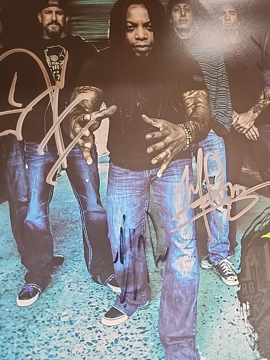 Sevendust Signed Autographed 8 X 10 Picture All Members Vintage Free Shipping, image 4