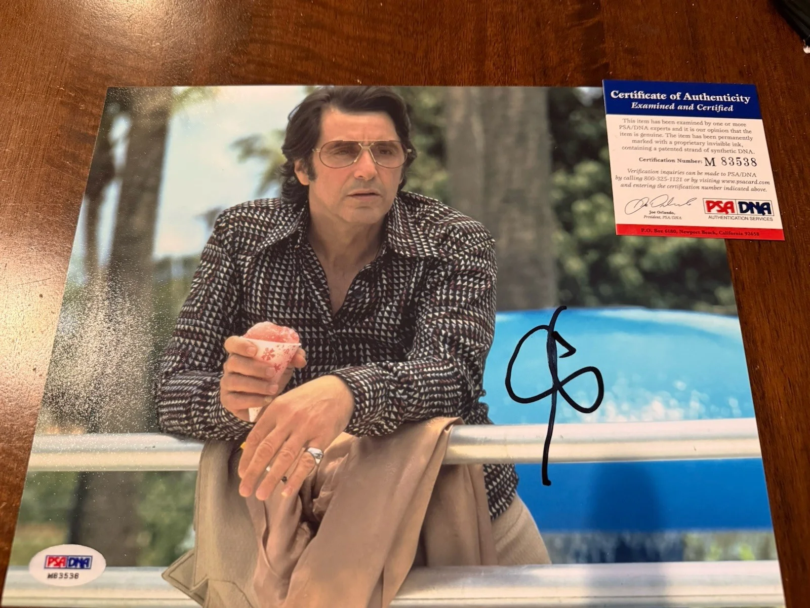 AL PACINO DONNIE BRASCO 8x10 HAND SIGNED IN PERSON AUTOGRAPHED RARE PSA/DNA COA, изображение 5