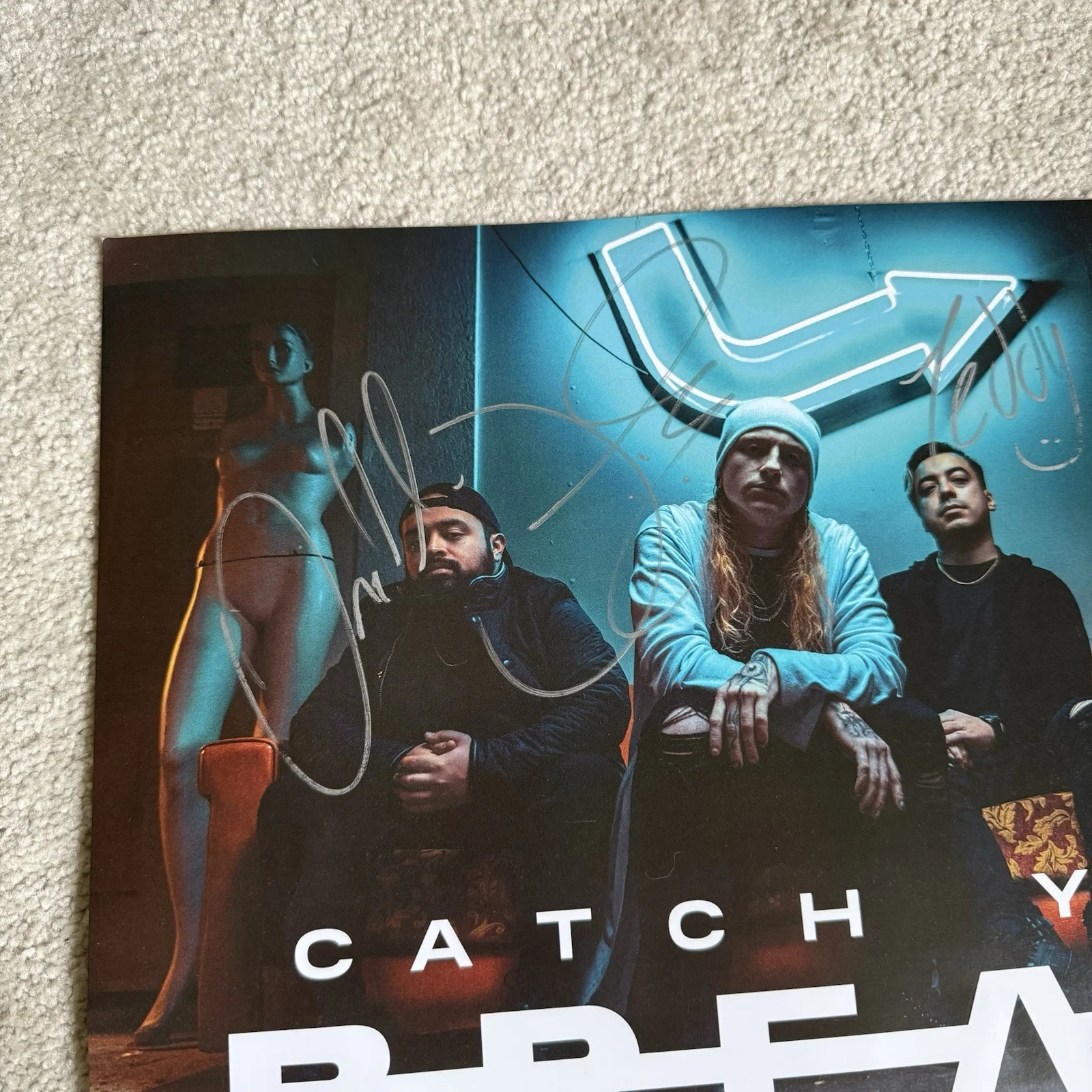 Catch Your Breath Rock Band Musicians Signed 8x10 Photo, image 4