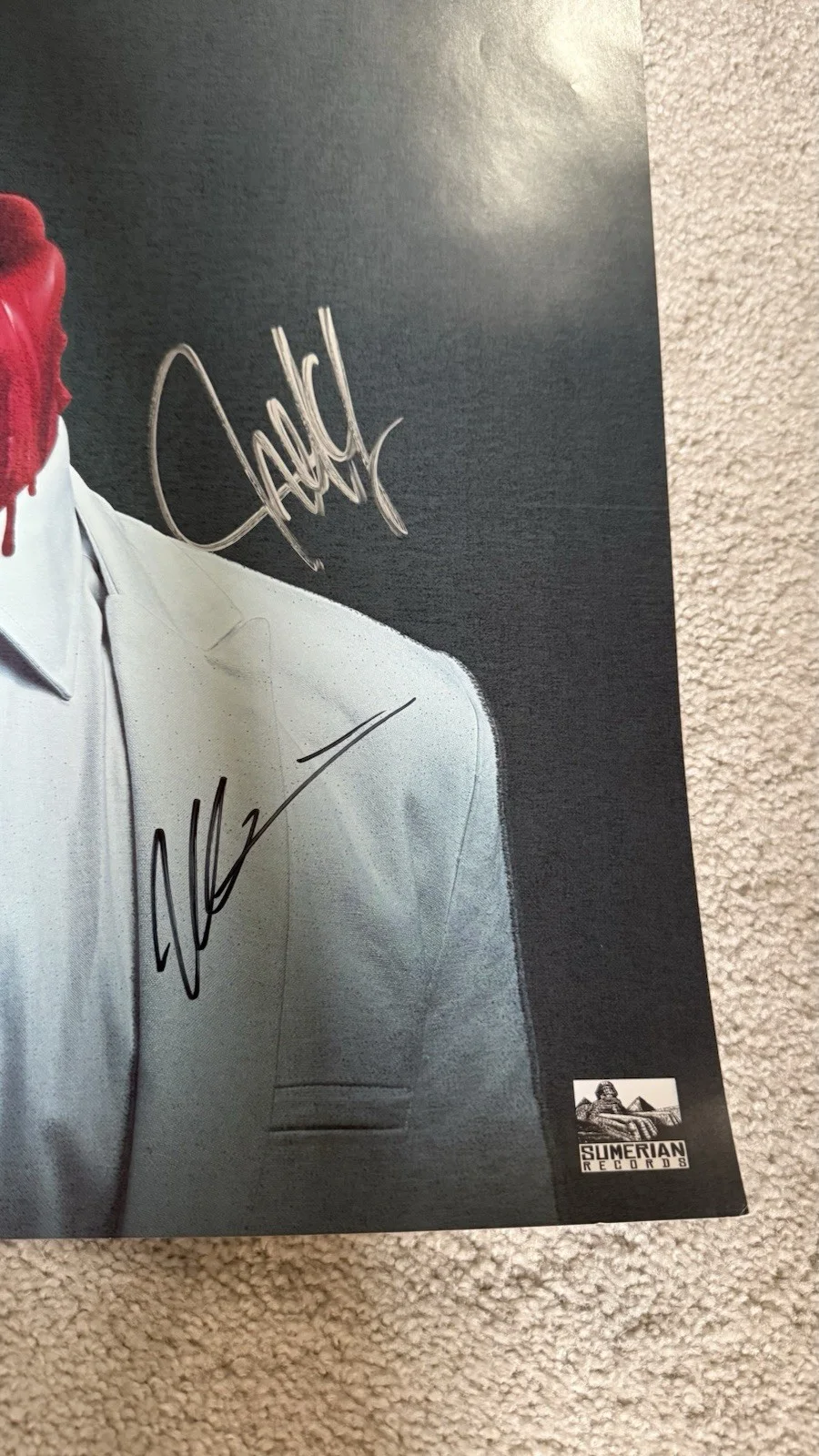 Signed SLEEPING WITH SIRENS Poster Band Kellin Quinn Autographed 18" X 24" Large, изображение 2