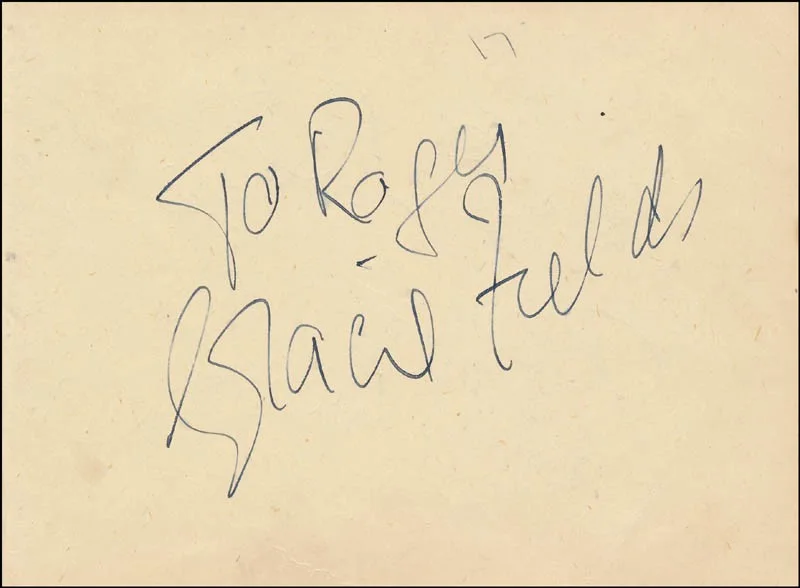 Richard Attenborough, Gracie Fields — SIR RICHARD ATTENBOROUGH - AUTOGRAPH NOTE SIGNED CO-SIGNED BY: GRACIE FIELDS, image 2