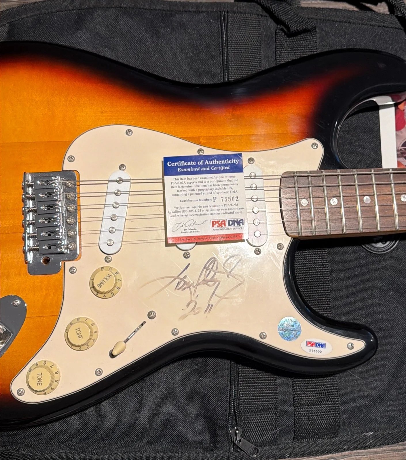 Kenny Wayne Shepherd autographed electric guitar, image 3