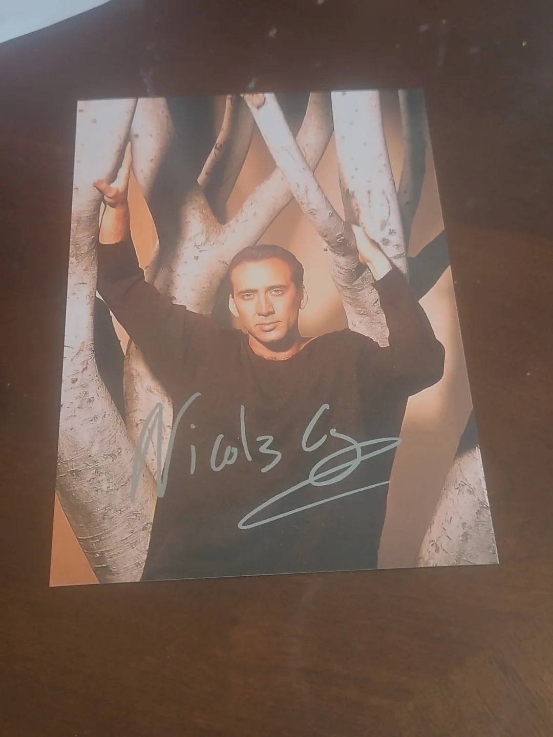 nicolas cage signed 5x7 photo picture autographed signature auto authentic, image 2