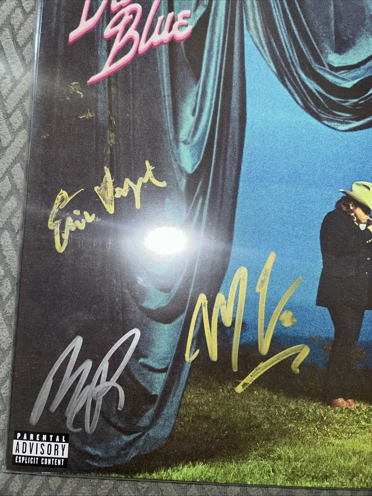 MARCUS KING BAND — MARCUS KING BAND SIGNED DARLING BLUE VINYL RECORD FULL BAND AUTOGRAPH, image 2