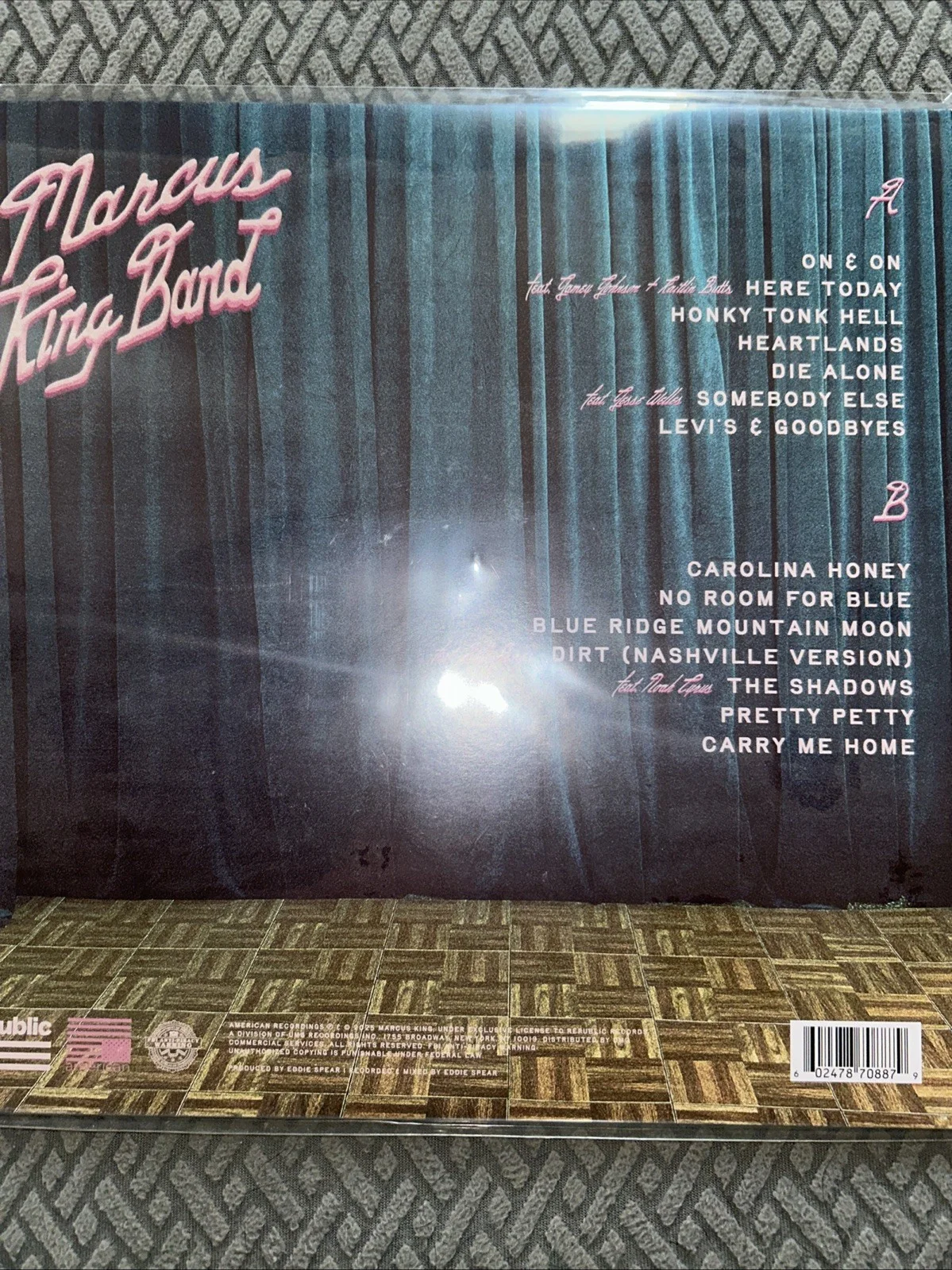 MARCUS KING BAND — MARCUS KING BAND SIGNED DARLING BLUE VINYL RECORD FULL BAND AUTOGRAPH, image 4