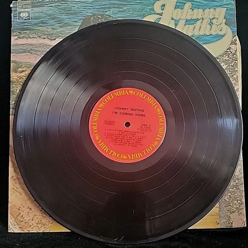Johnny Mathis Autographed I'm Coming Home Vinyl LP. Signed, image 3