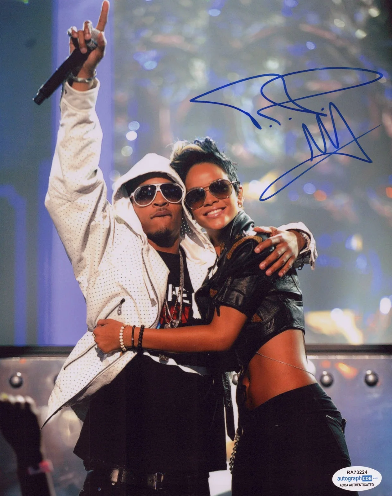 T.I. / Clifford Harris / TIP — Rapper T.I. signed 8x10 Photo EXACT PROOF b RIHANNA TIP Clifford Harris ACOA COA, image 4
