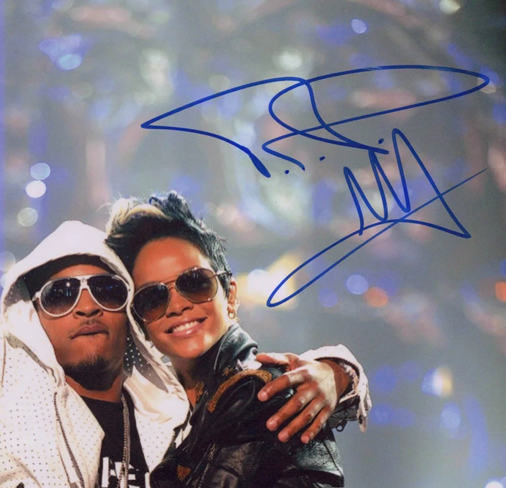 T.I. / Clifford Harris / TIP — Rapper T.I. signed 8x10 Photo EXACT PROOF b RIHANNA TIP Clifford Harris ACOA COA, image 5