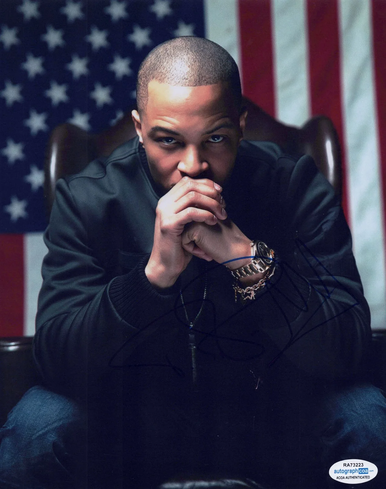 T.I. / Clifford Harris / TIP — Rapper T.I. signed Autographed 8x10 Photo EXACT PROOF a TIP Clifford Harris ACOA, изображение 4