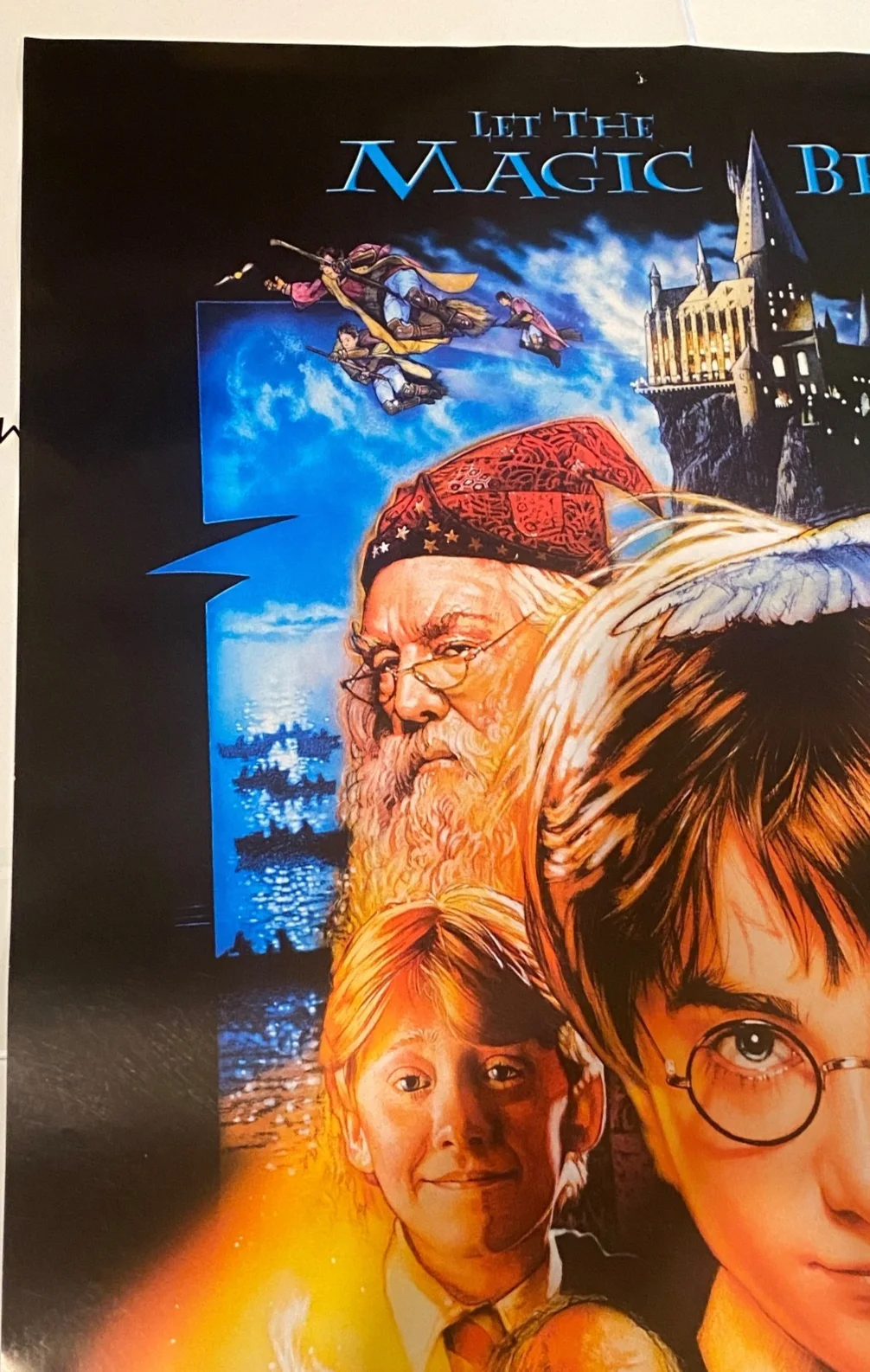 Daniel Radcliffe — DANIEL RADCLIFFE SIGNED HARRY POTTER SORCERER'S STONE 24x36 MOVIE POSTER ACOA, image 4