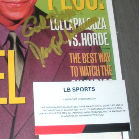 DENZEL WASHINGTON THE EQUALIZER ACTOR W/COA SIGNED ENTERTAINMENT MAGAZINE COVER, изображение 2