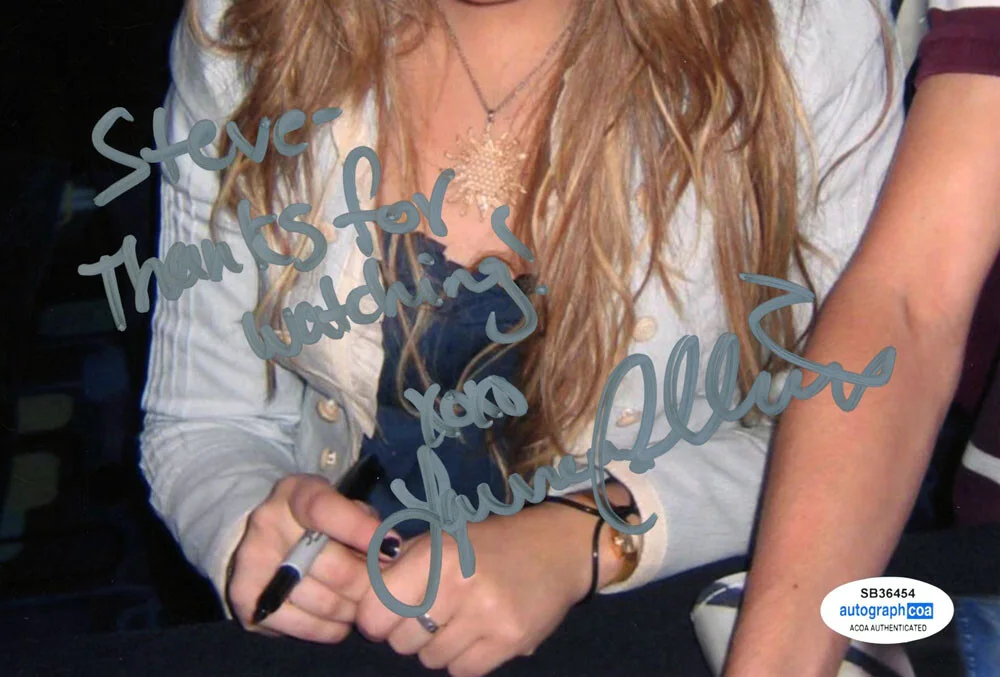 LAUREN COLLINS — Lauren Collins signed 8x10 Photo Paige DEGRASSI Rare Inscription Graph ACOA COA, изображение 4