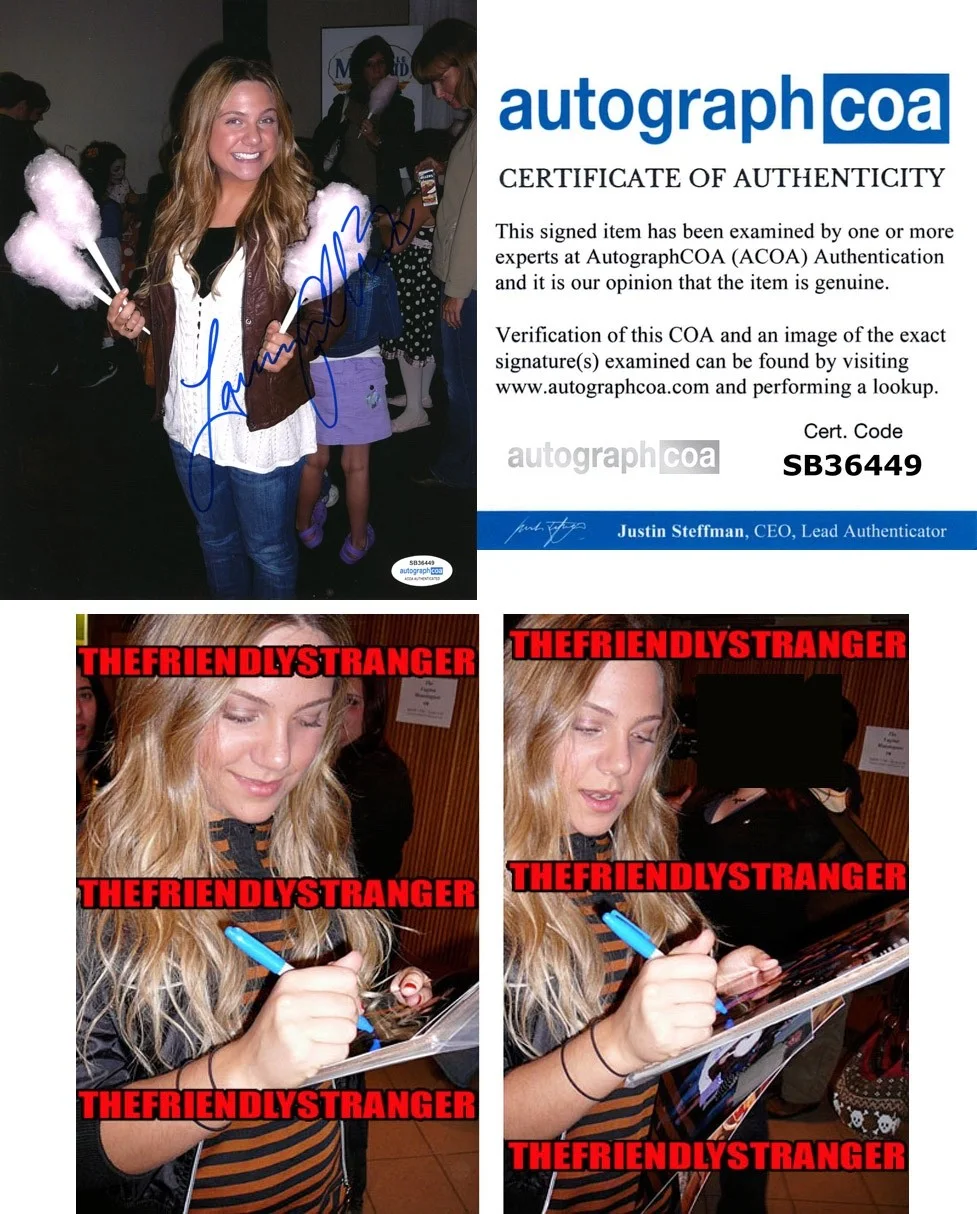 LAUREN COLLINS — Lauren Collins signed Autographed 8x10 Photo DEGRASSI c PROOF Paige ACOA COA