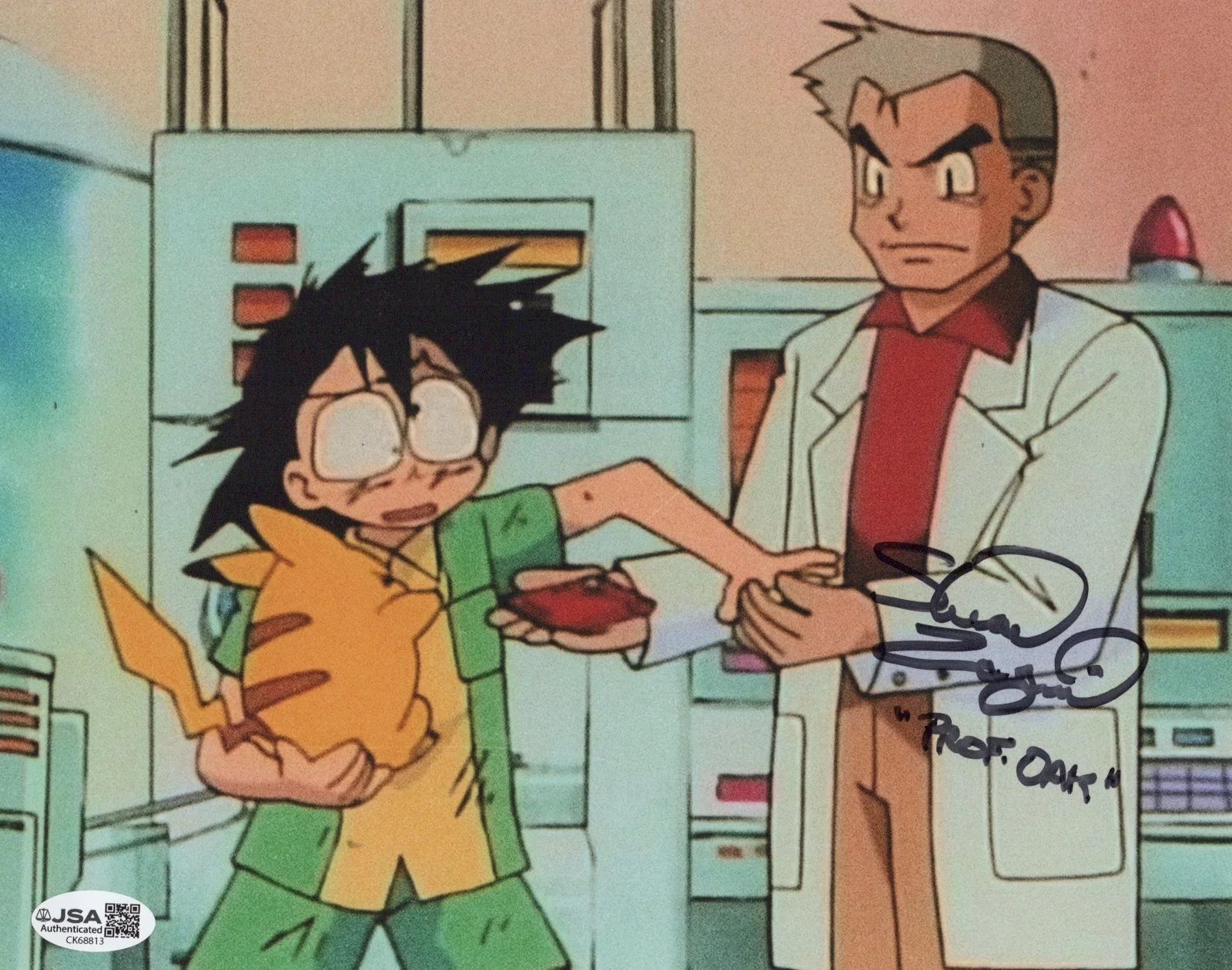 Stuart Zagnit — Pokemon- Stuart Zagnit signed Professor Oak 8x10 photo JSA COA