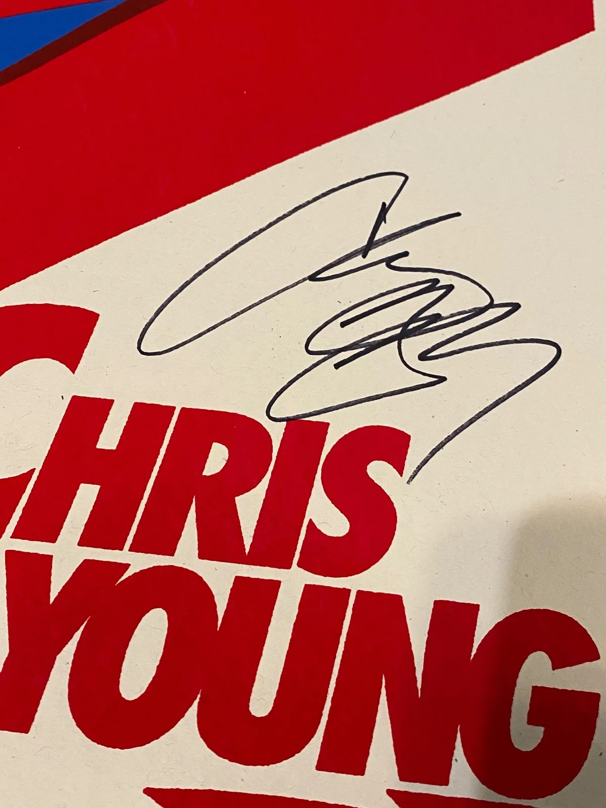 Chris Young Country Signer Poster Signed Auto Limited Edition JSA 32/90, image 3