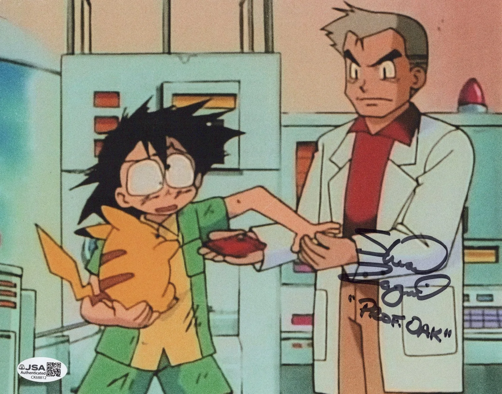 Stuart Zagnit — Pokemon- Stuart Zagnit signed Professor Oak 8x10 photo JSA COA