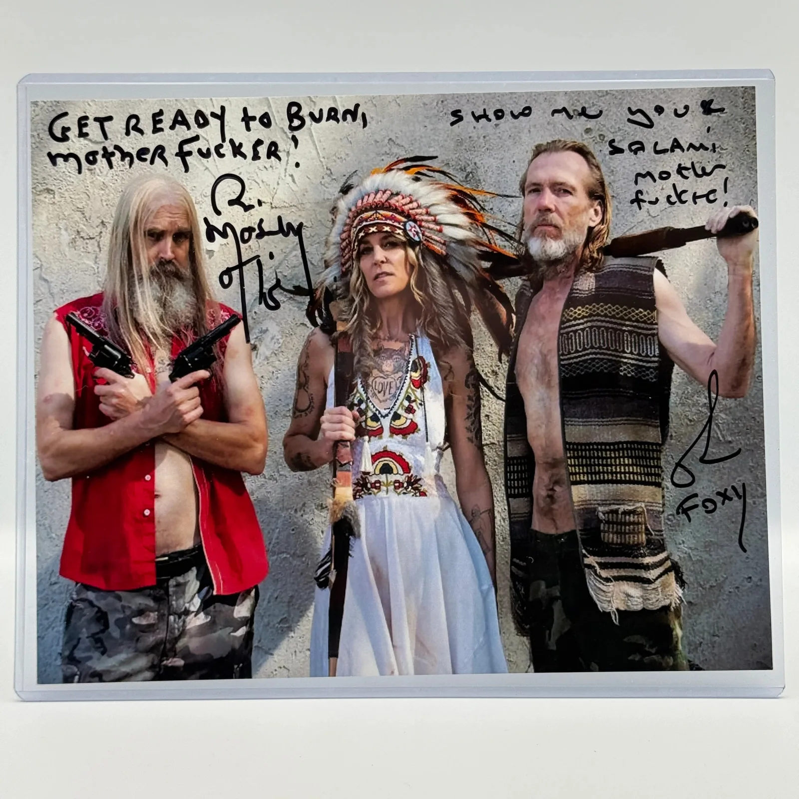 Bill Moseley, Richard Brake — Rob Zombie's 3 From Hell Bill Moseley & Richard Brake Signed 8x10 Picture