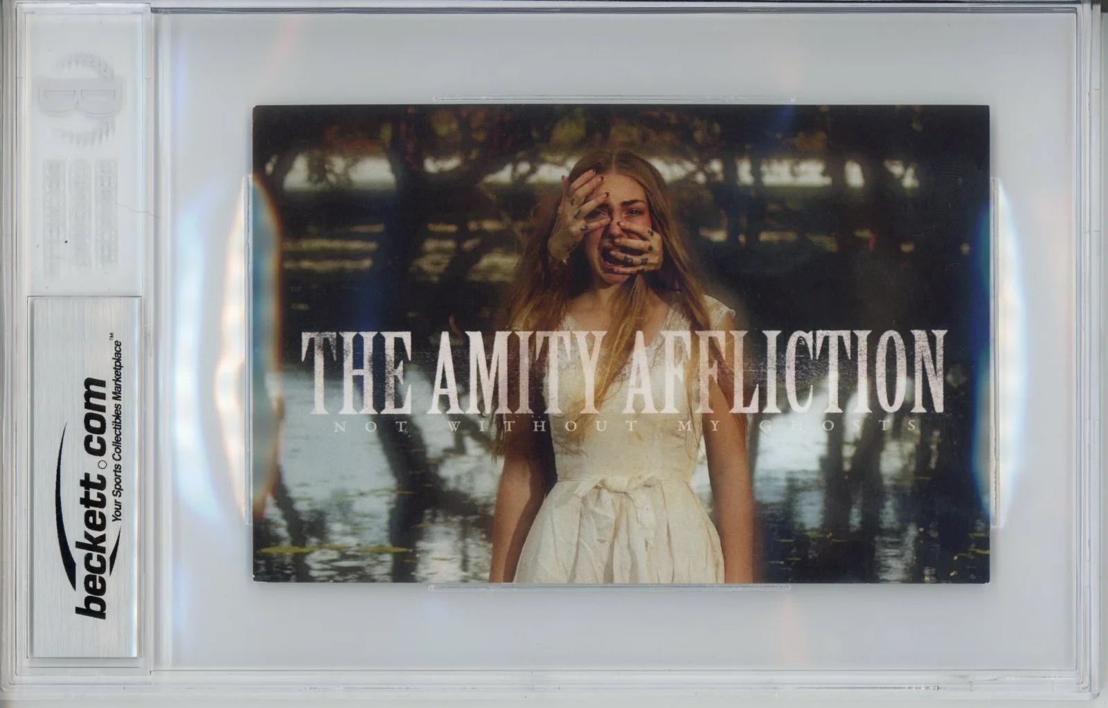 BAND SIGNED The Amity Affliction Ghosts Album Card BAS Beckett COA AUTOGRAPH, изображение 2