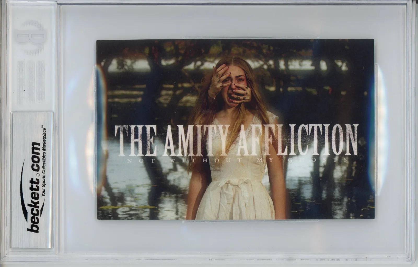 BAND SIGNED The Amity Affliction Ghosts Photo Card BAS Beckett COA AUTOGRAPH, image 2