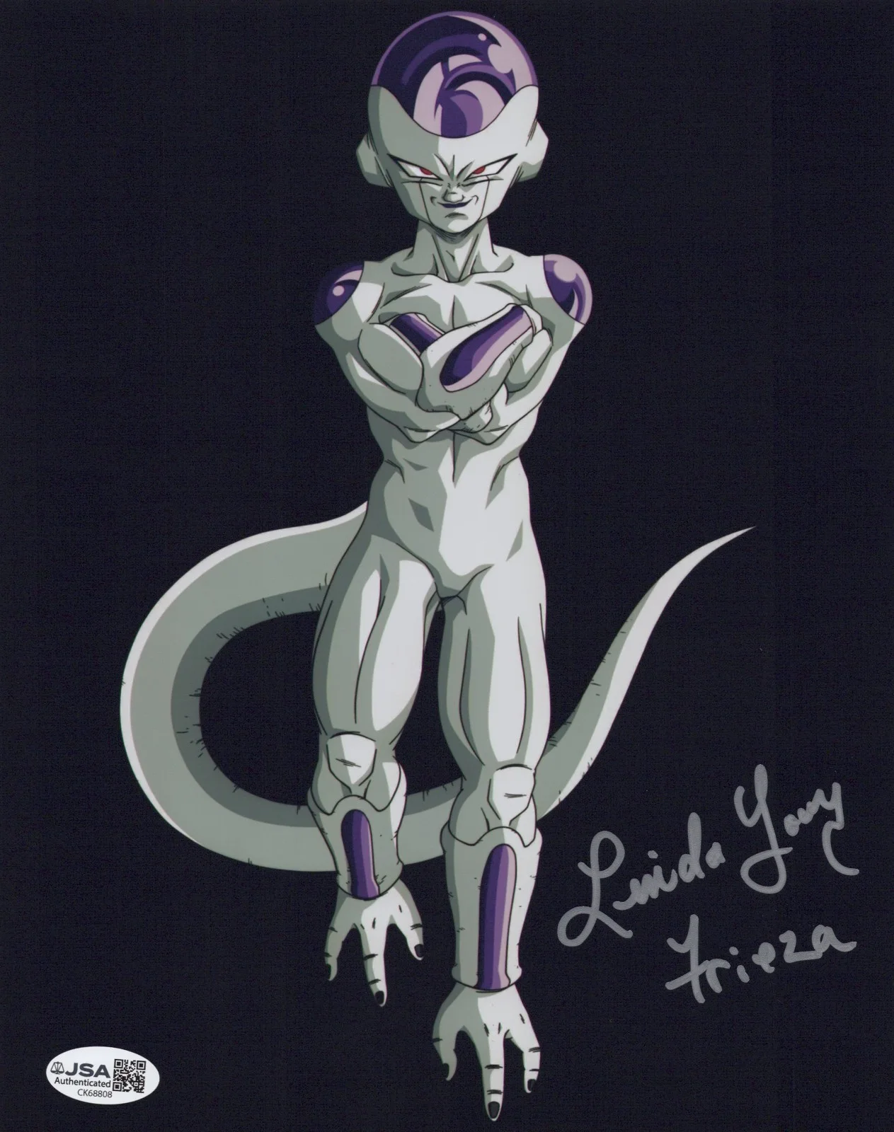 Linda Young — Dragon Ball Z- Linda Young, Frieza signed 8x10 photo JSA COA