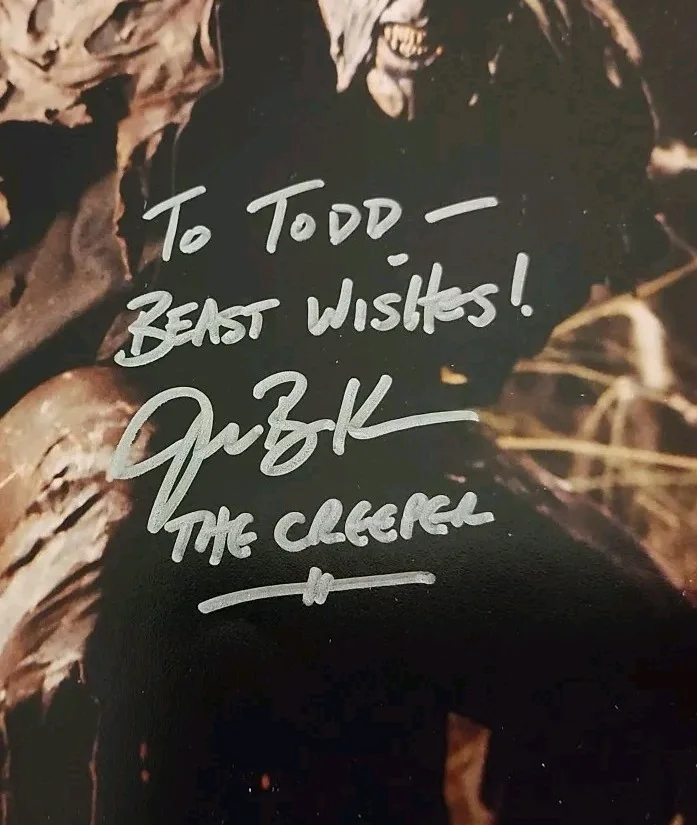 Jonathan Breck — Jonathan Breck signed 8x10 photo Jeepers Creepers Creeper personalized autograph, изображение 3