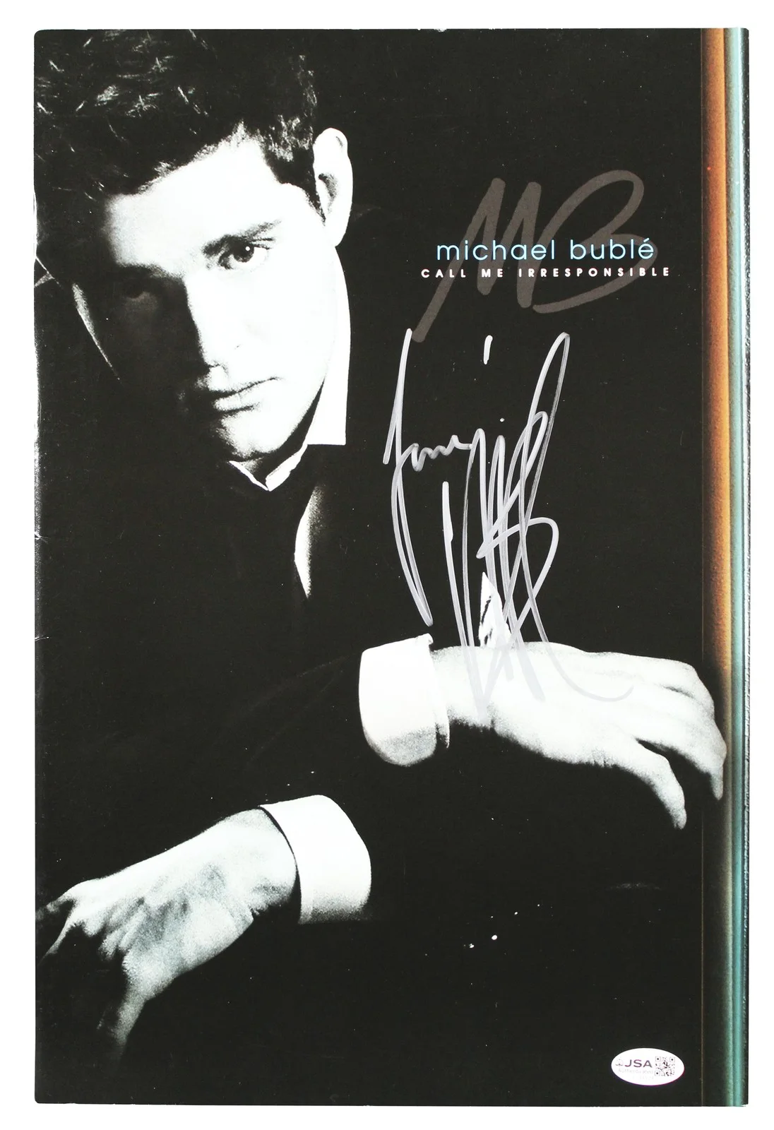Michael Buble — Michael Buble Authentic Signed Call Me Irresponsible Tour Program JSA #CL51524
