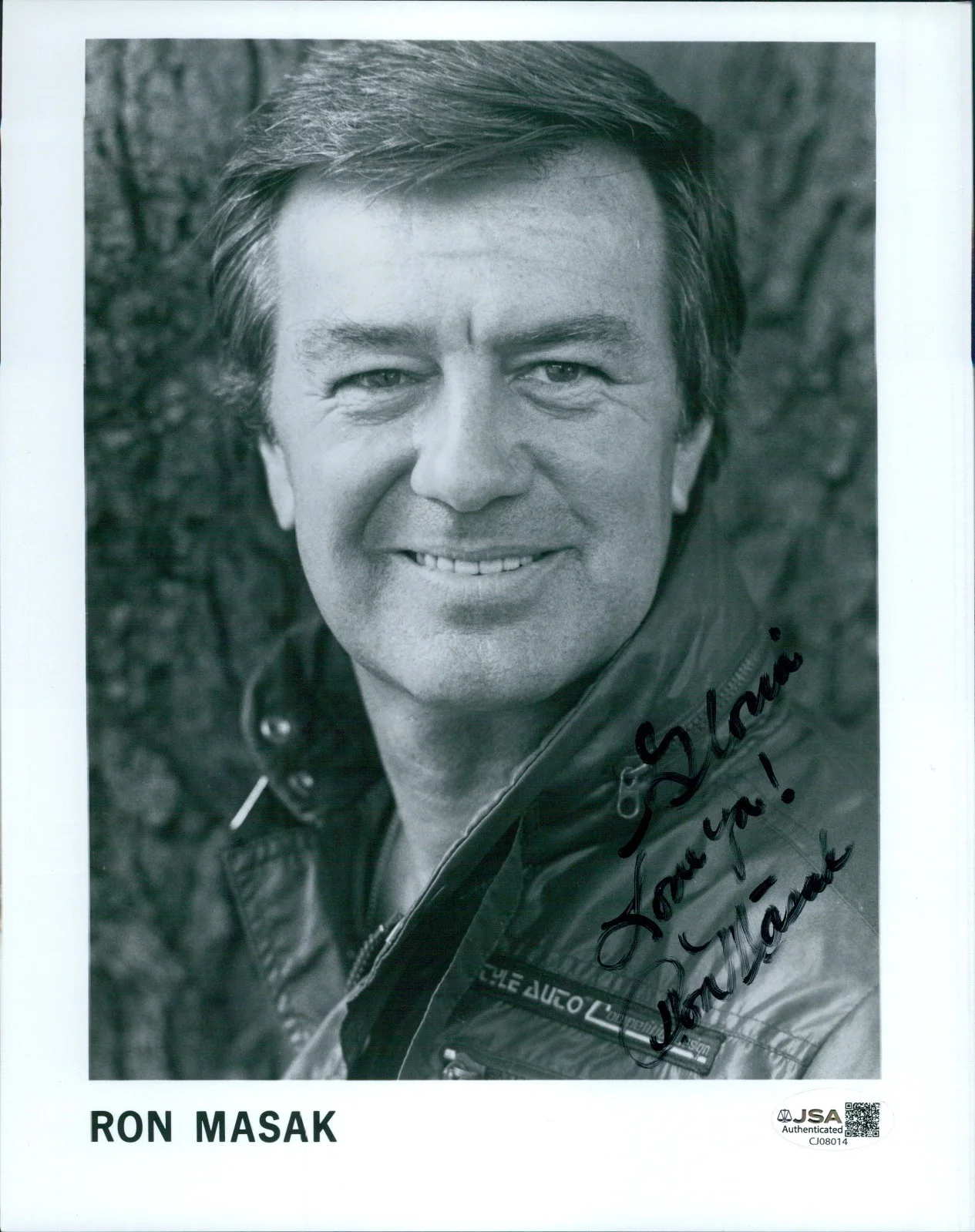 Ron Masak — Ron Masak Actor Signed 8x10 Glossy Promo Photo JSA Authenticated Personalized