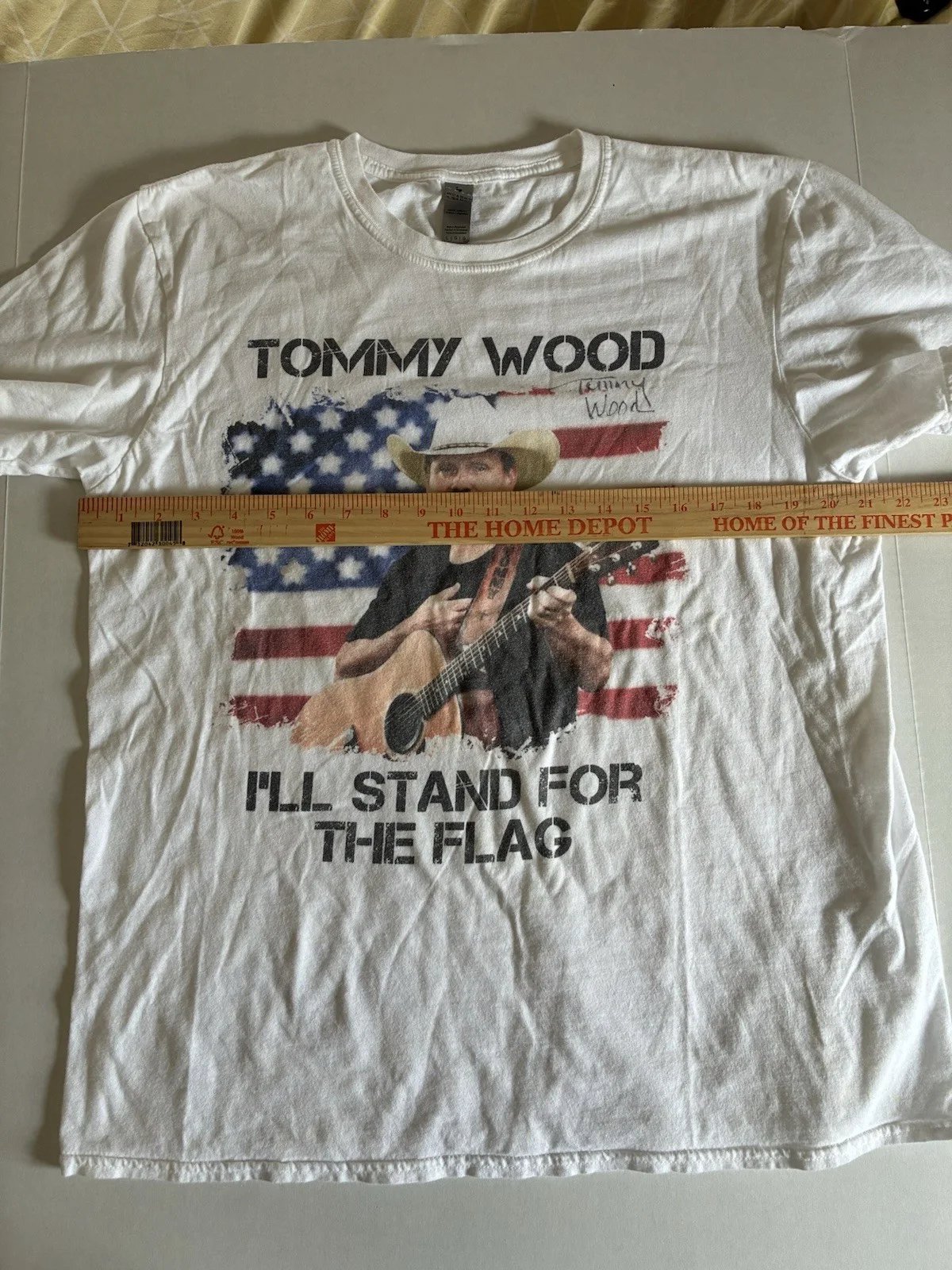 Tommy Wood Country Music Concert Tee Sz Large Autograph Ruckersville, VA, изображение 2