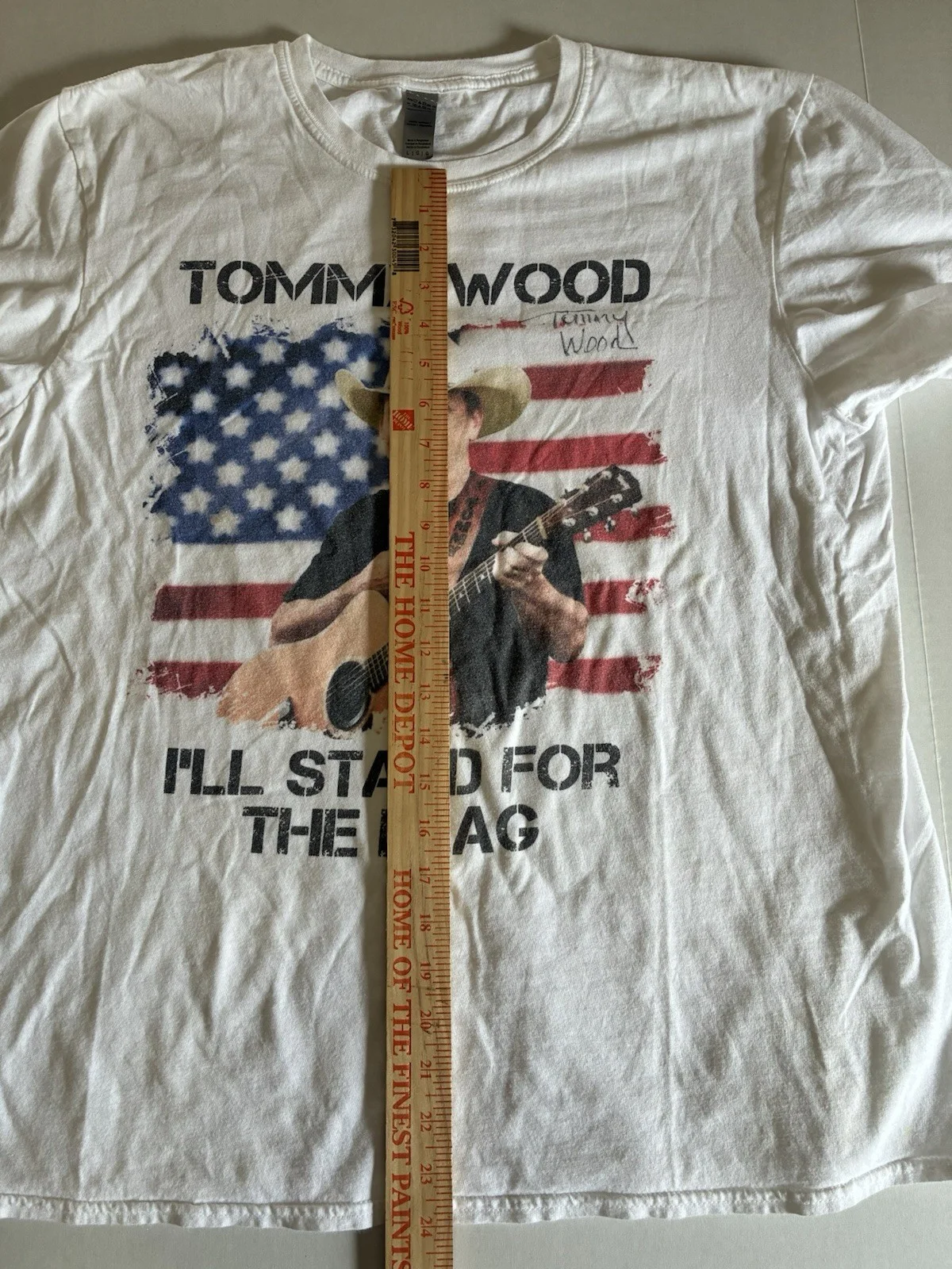 Tommy Wood Country Music Concert Tee Sz Large Autograph Ruckersville, VA, изображение 3