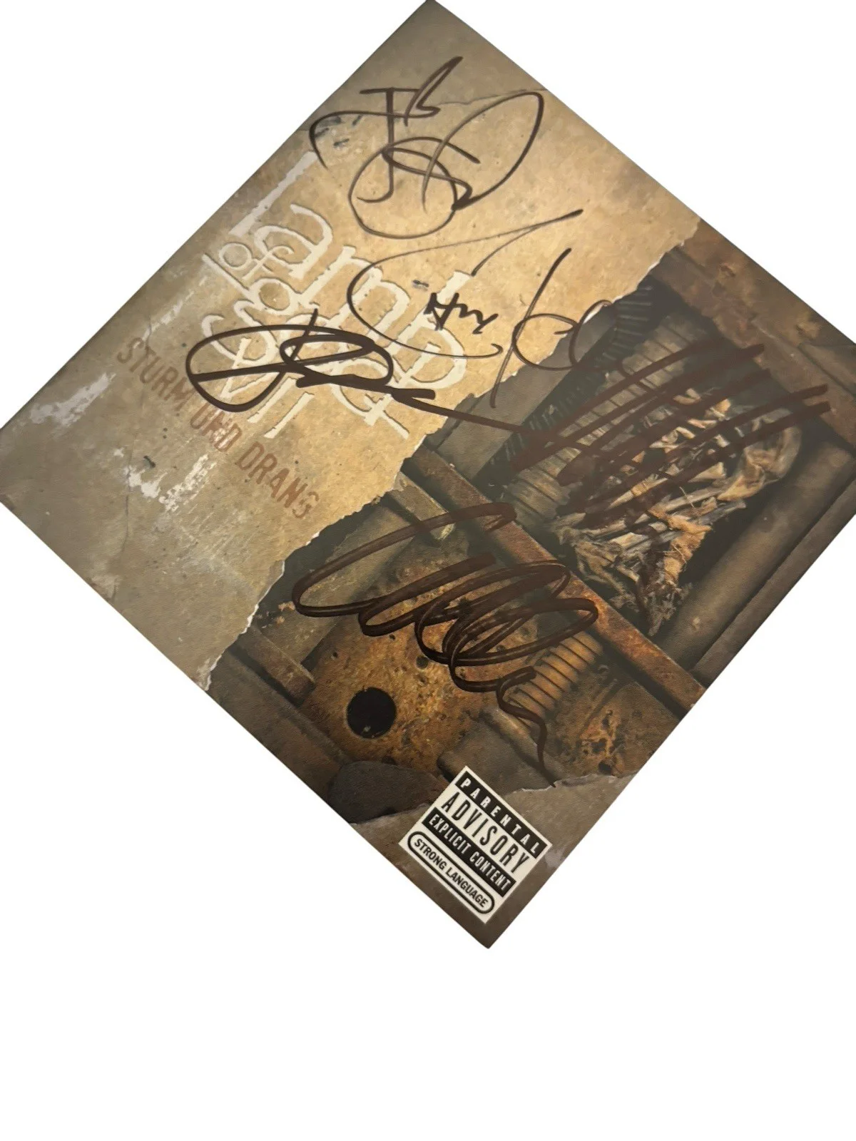 LAMB OF GOD SIGNED AUTOGRAPH x5 VII: STURM UND DRANG FRAMED CD RANDY +4 w/ PROOF, image 5