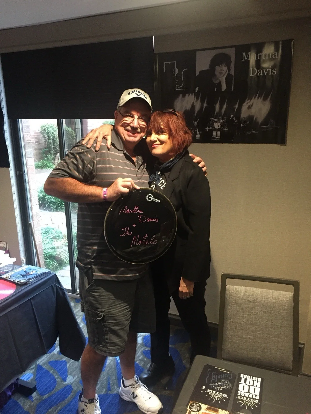 Martha Davis The Motels Autograph Drum Head, image 2
