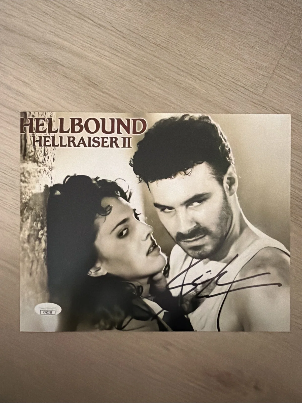 Hellraiser 2 Sean Chapman Uncle Frank signed 8x10 JSA Authenticated Autograph, image 2
