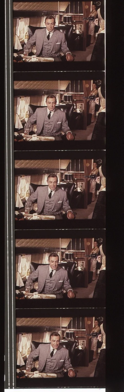 Goldfinger James Bond 35mm Film Cell strip very Rare var_e, image 5