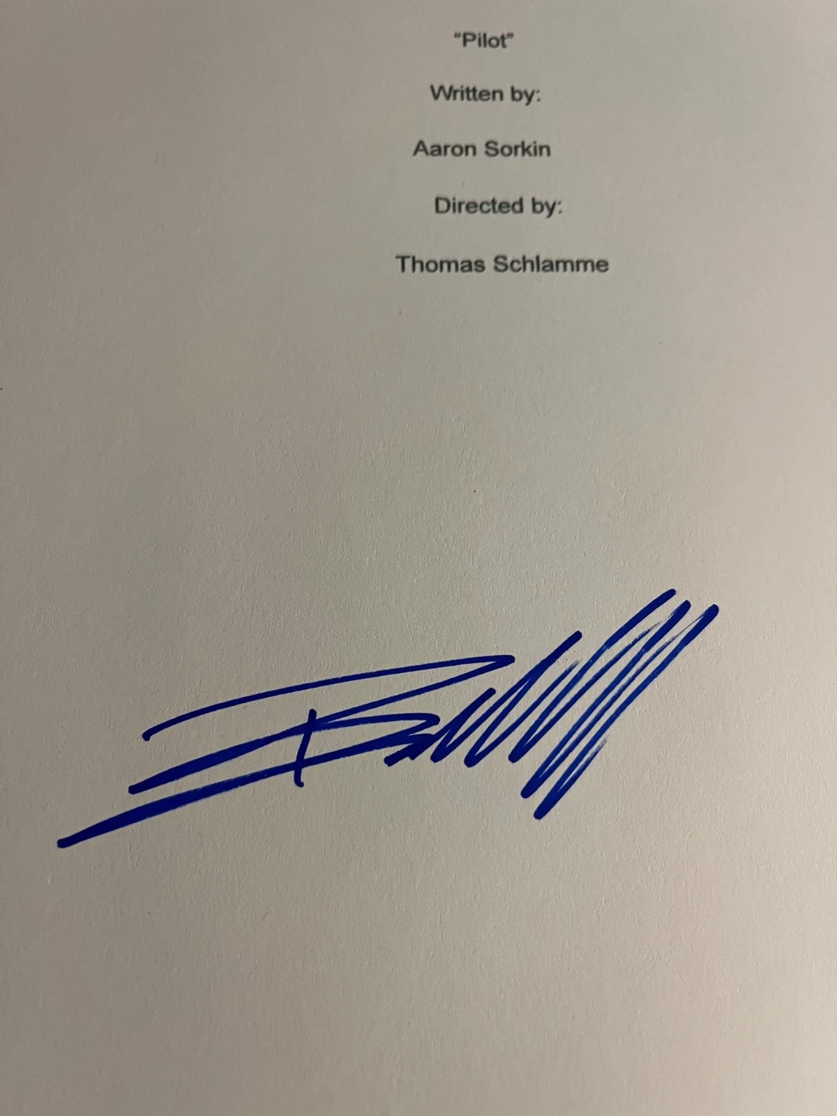 Bradley Whitford — Bradley Whitford Signed Autographed The West Wing Pilot Episode TV Script Cover, image 2