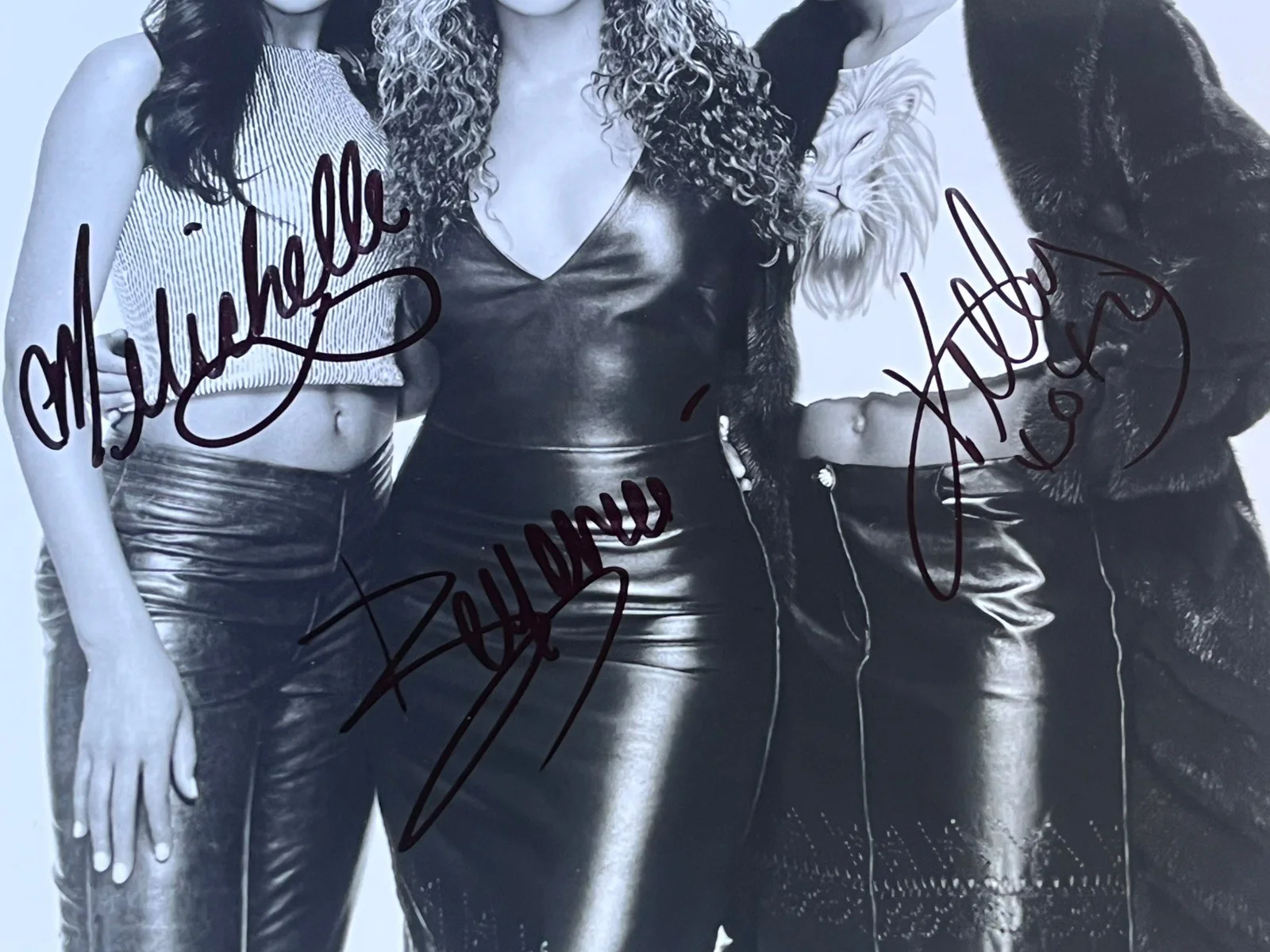 Destinys Child Signed Auto 8x10 Promo Photo Beyoncé Kelly Michelle Psa Rare, изображение 2