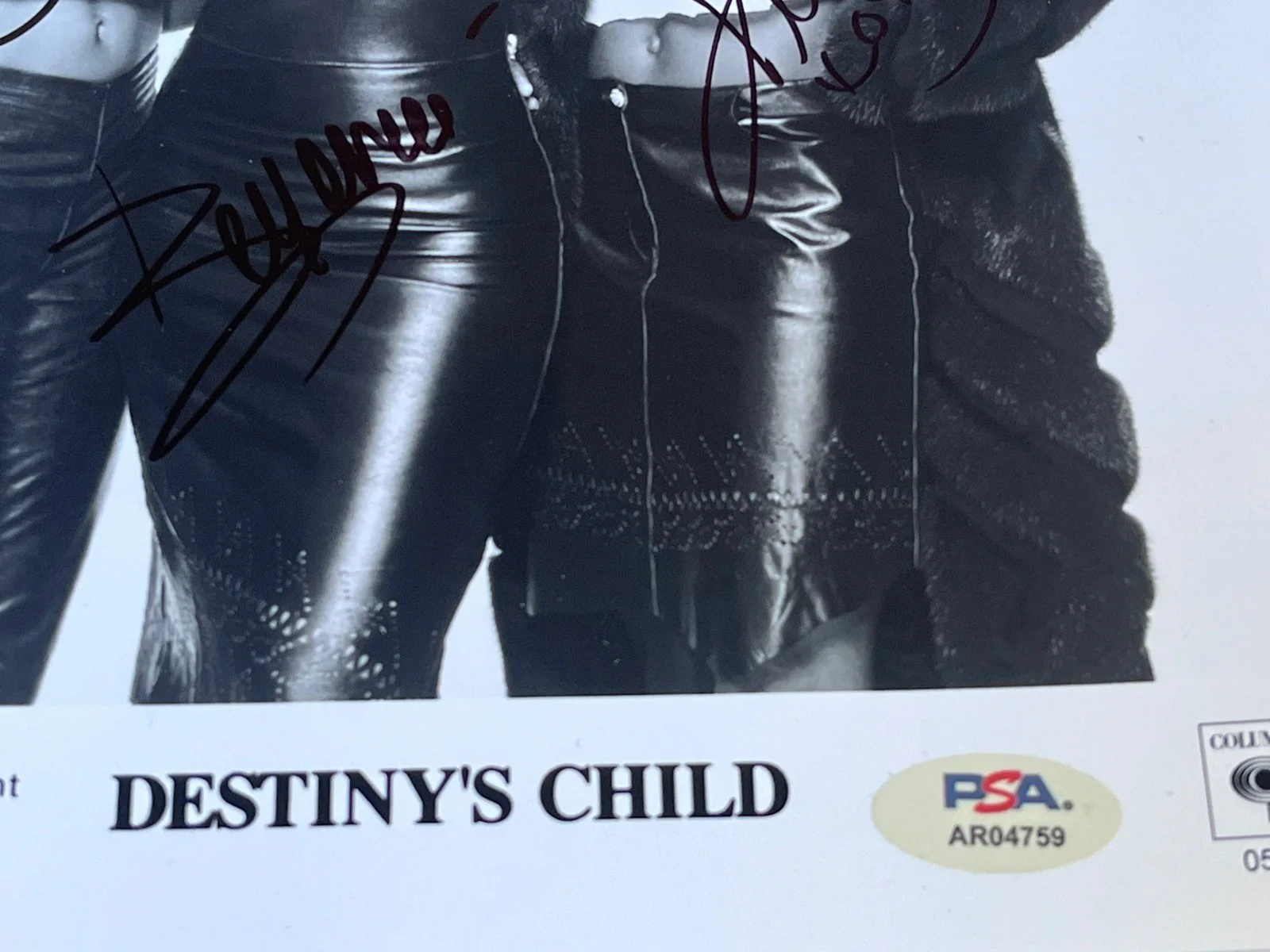 Destinys Child Signed Auto 8x10 Promo Photo Beyoncé Kelly Michelle Psa Rare, изображение 3