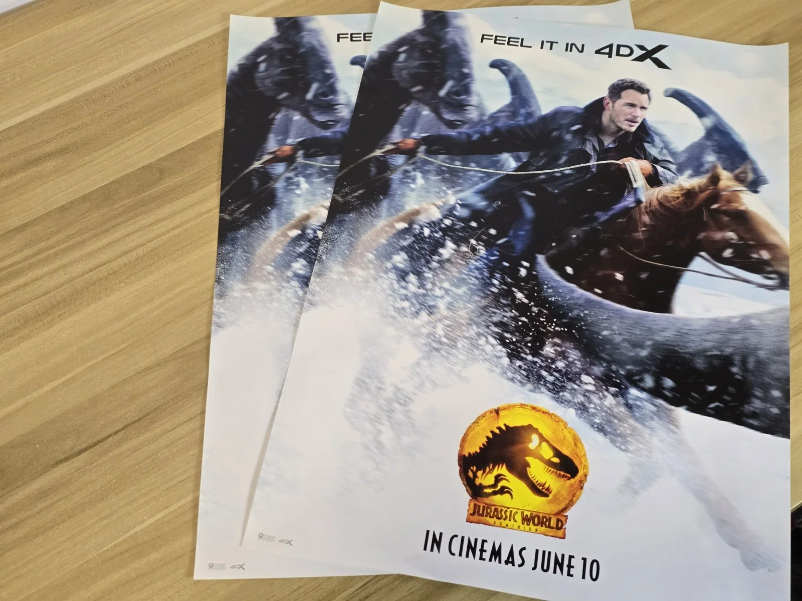 Jurassic World: Dominion. A3 Movie Poster. 4DX. Chris Pratt., изображение 5