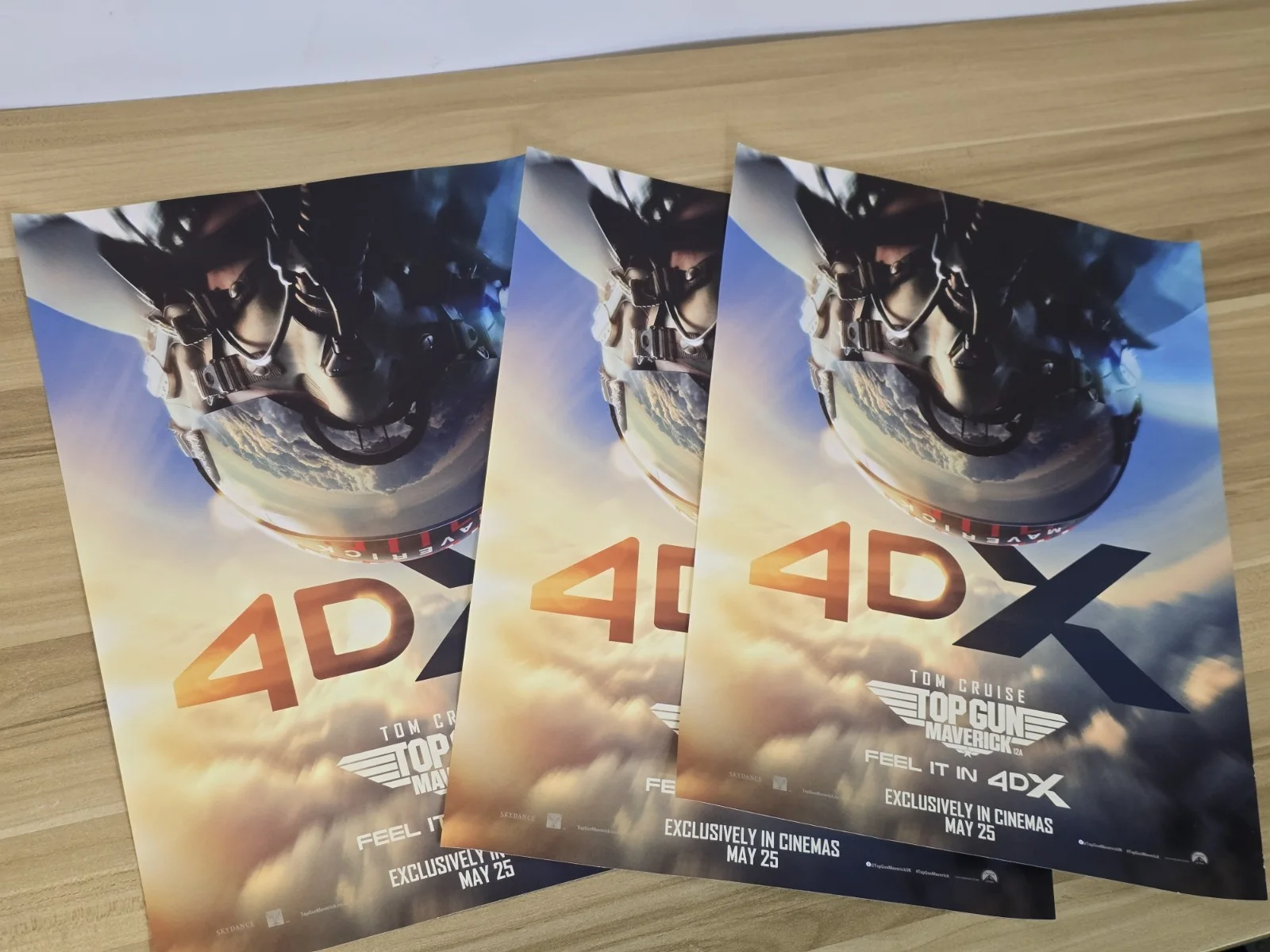 TOP GUN MAVERICK (4DX Version) Tom Cruise Film Movie Promotional A3 Poster, изображение 5
