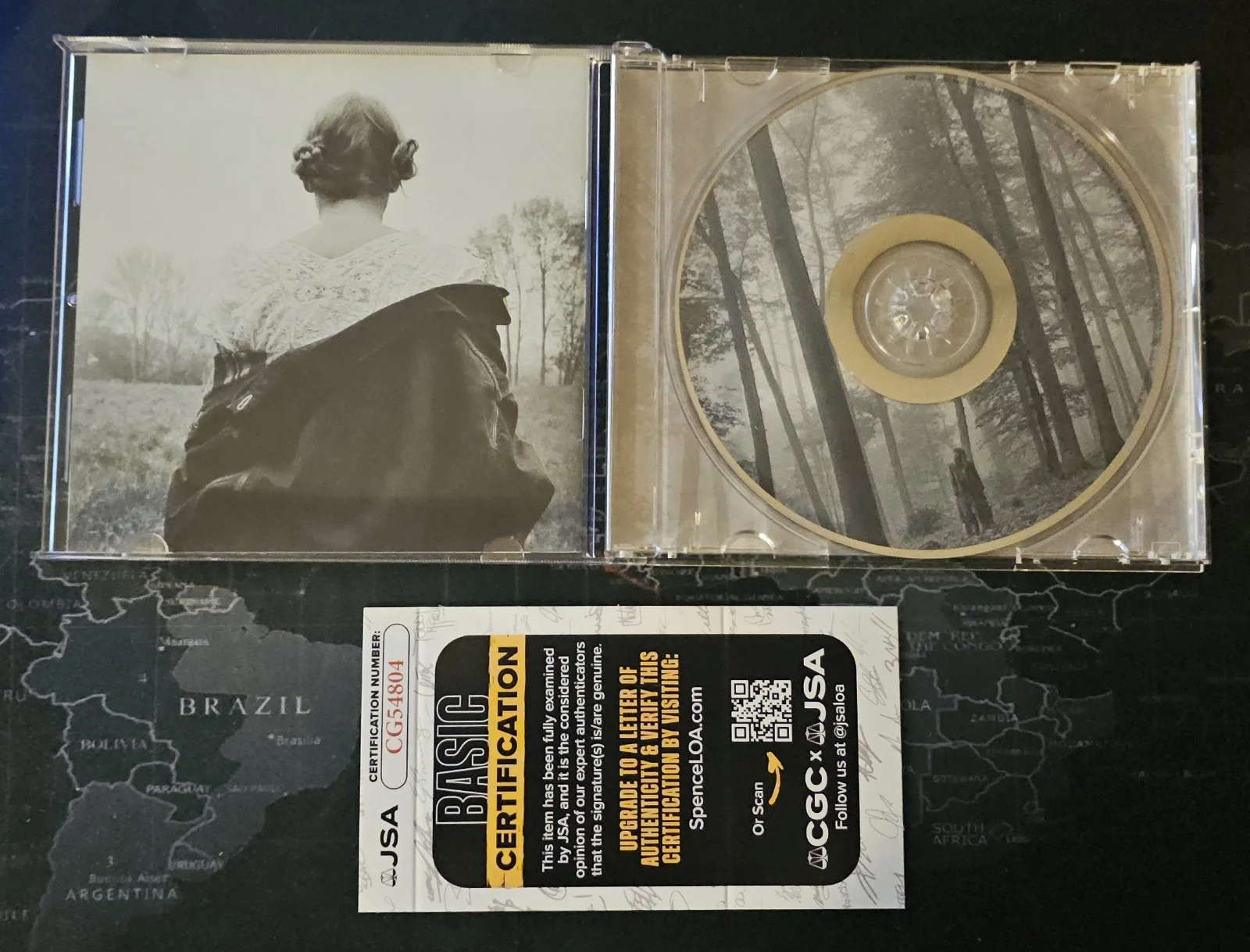 Taylor Swift Folklore Album Signed CD, Autographed, JSA COA, image 2