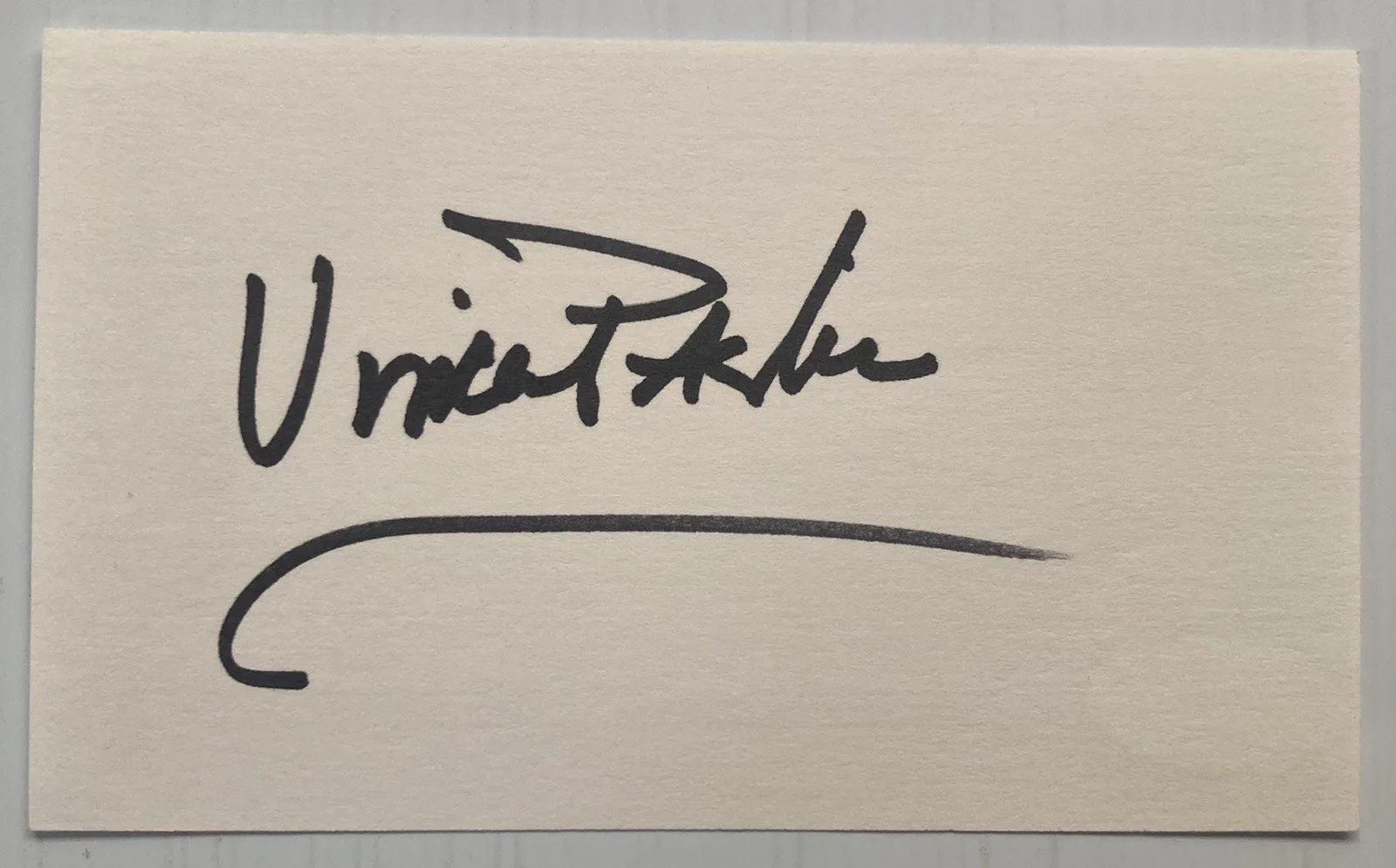 Vincent Pastore — Sopranos Vincent Pastore Signed Autograph 3x5 Index Card - JSA Cert - FREE S&H!, image 2