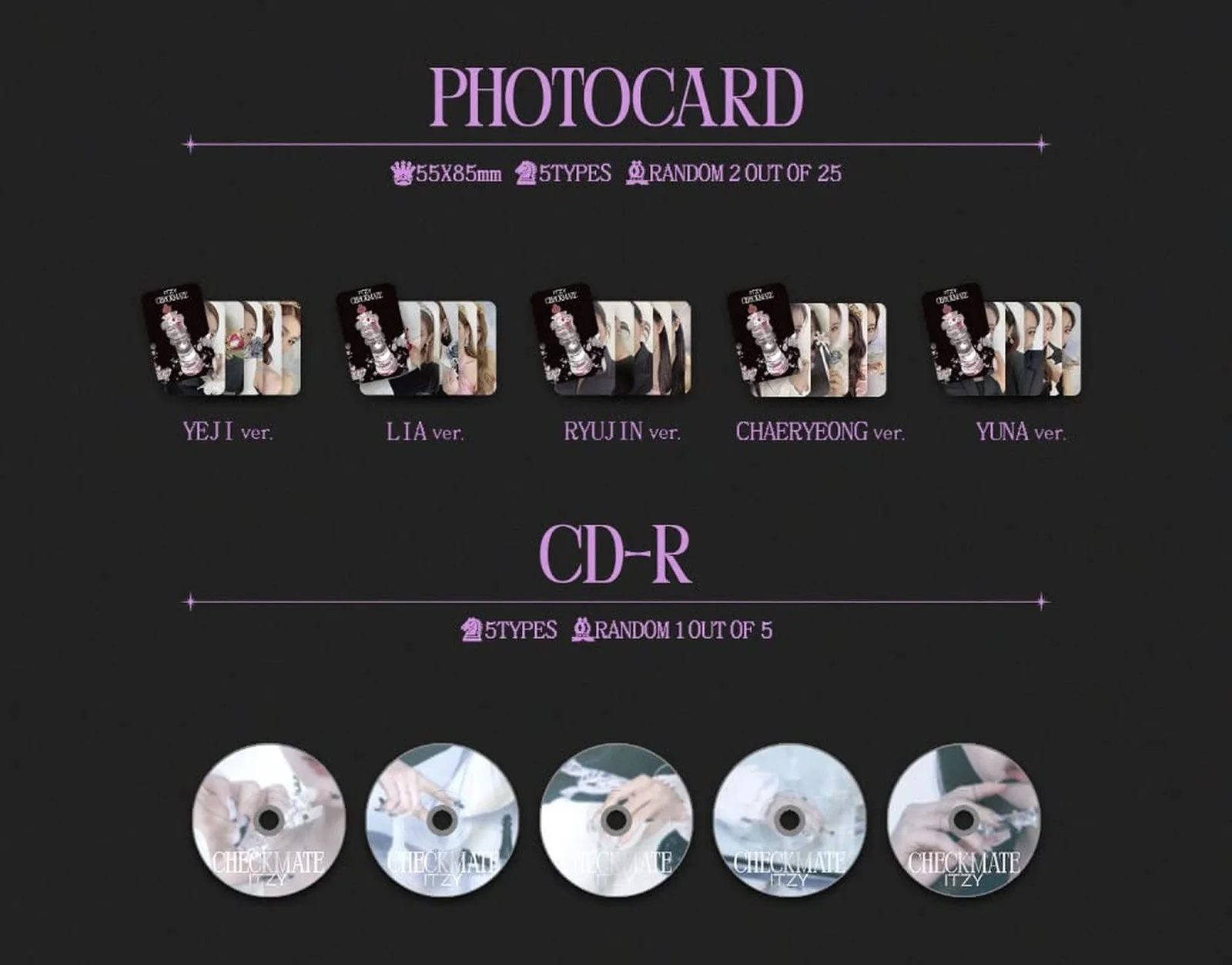 Dreamus ITZY - CHECKMATE STANDARD EDITION Album+Pre-Order Benefit (Random ver..., image 3