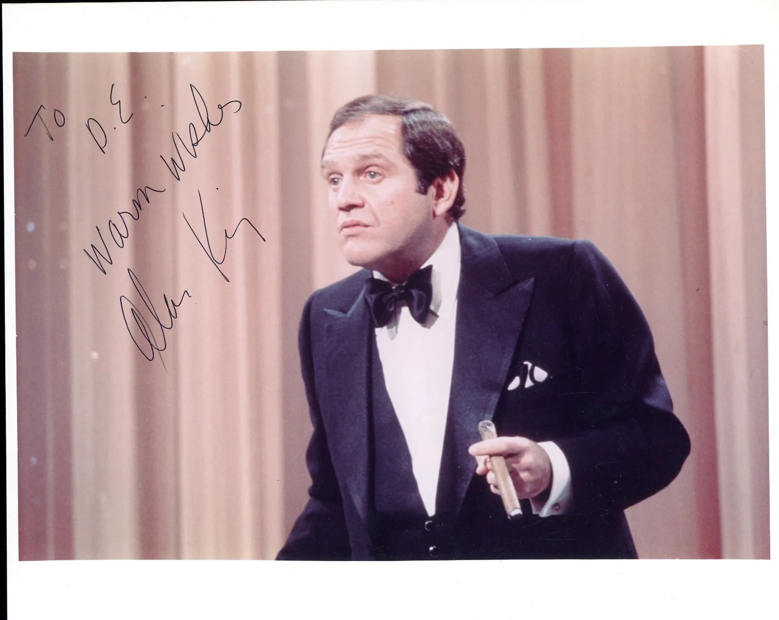 Alan King — Alan King signed 8 x 10" Autograph