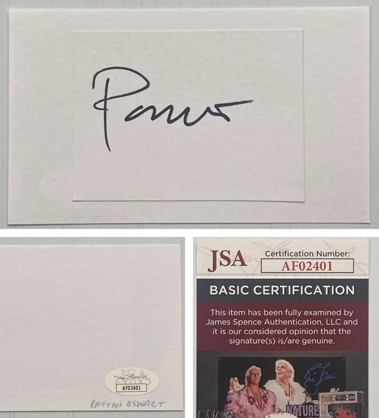 Patton Oswalt — Patton Oswalt Signed Autograph Cut On 3x5 Index Card - JSA Cert - FREE S&H!