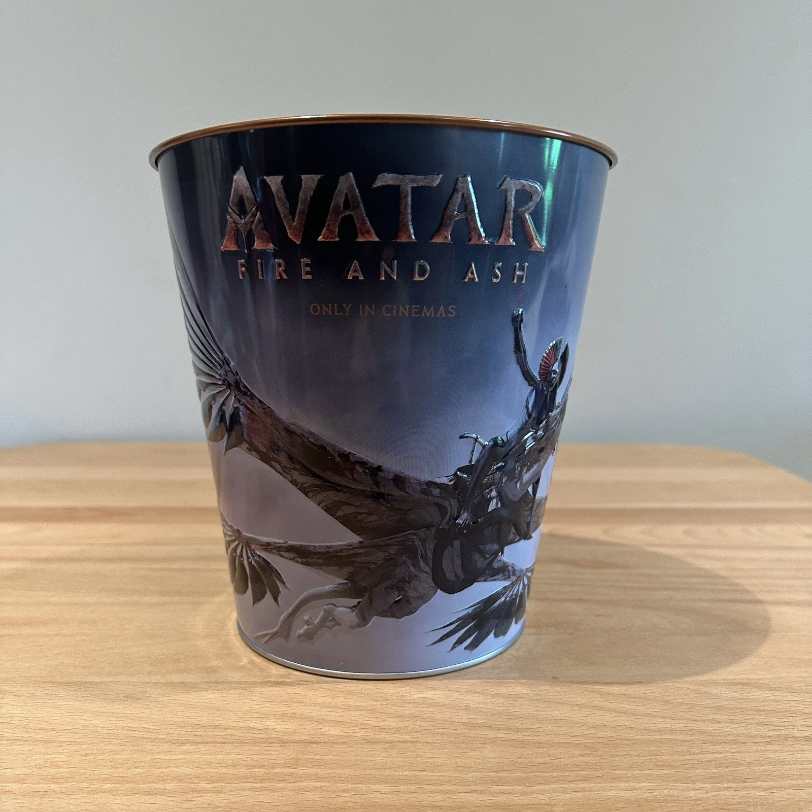 AVATAR-Fire And Ash, 2025 Cinema Exclusive Popcorn Bucket, Embossed, Metal Blue, image 2