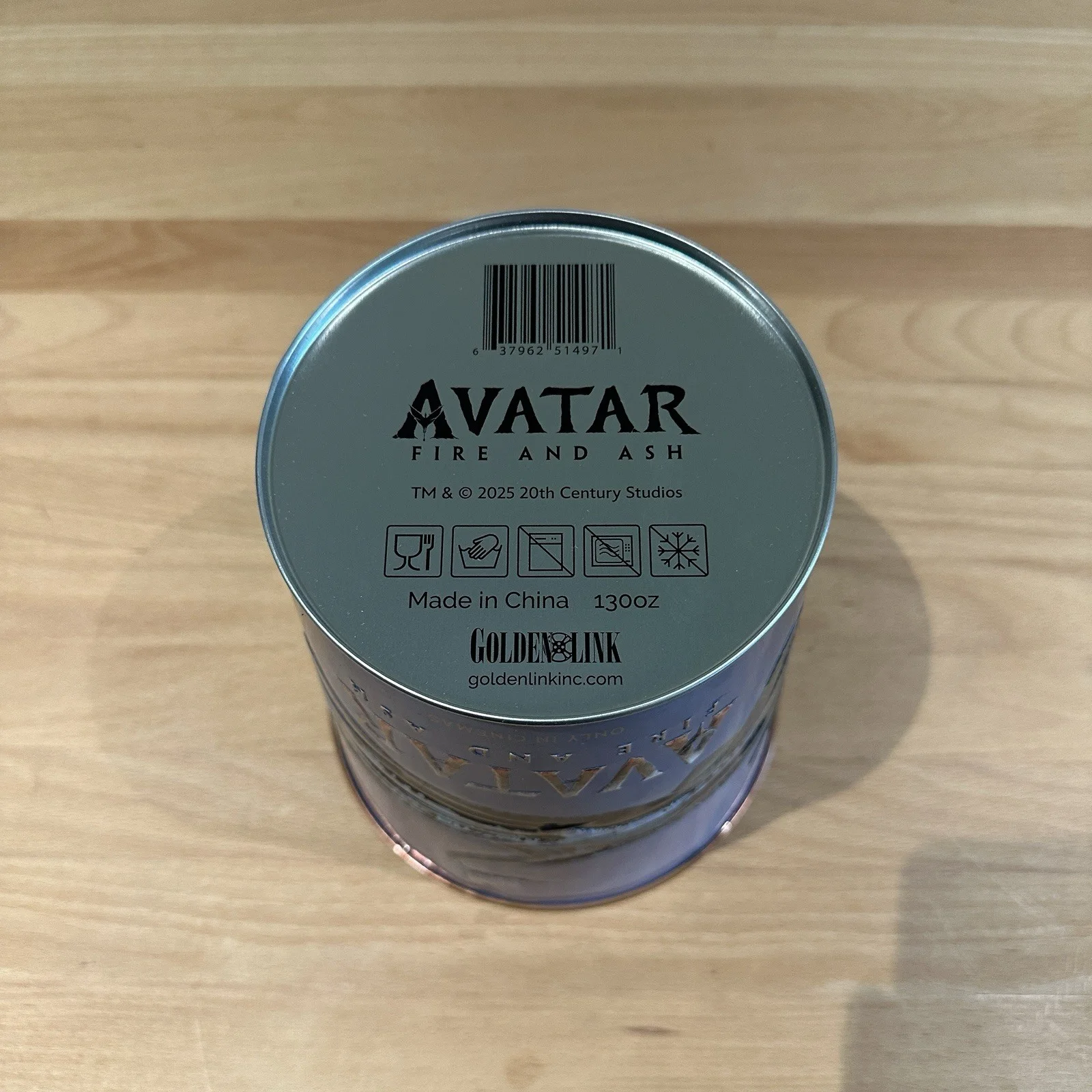 AVATAR-Fire And Ash, 2025 Cinema Exclusive Popcorn Bucket, Embossed, Metal Blue, image 4