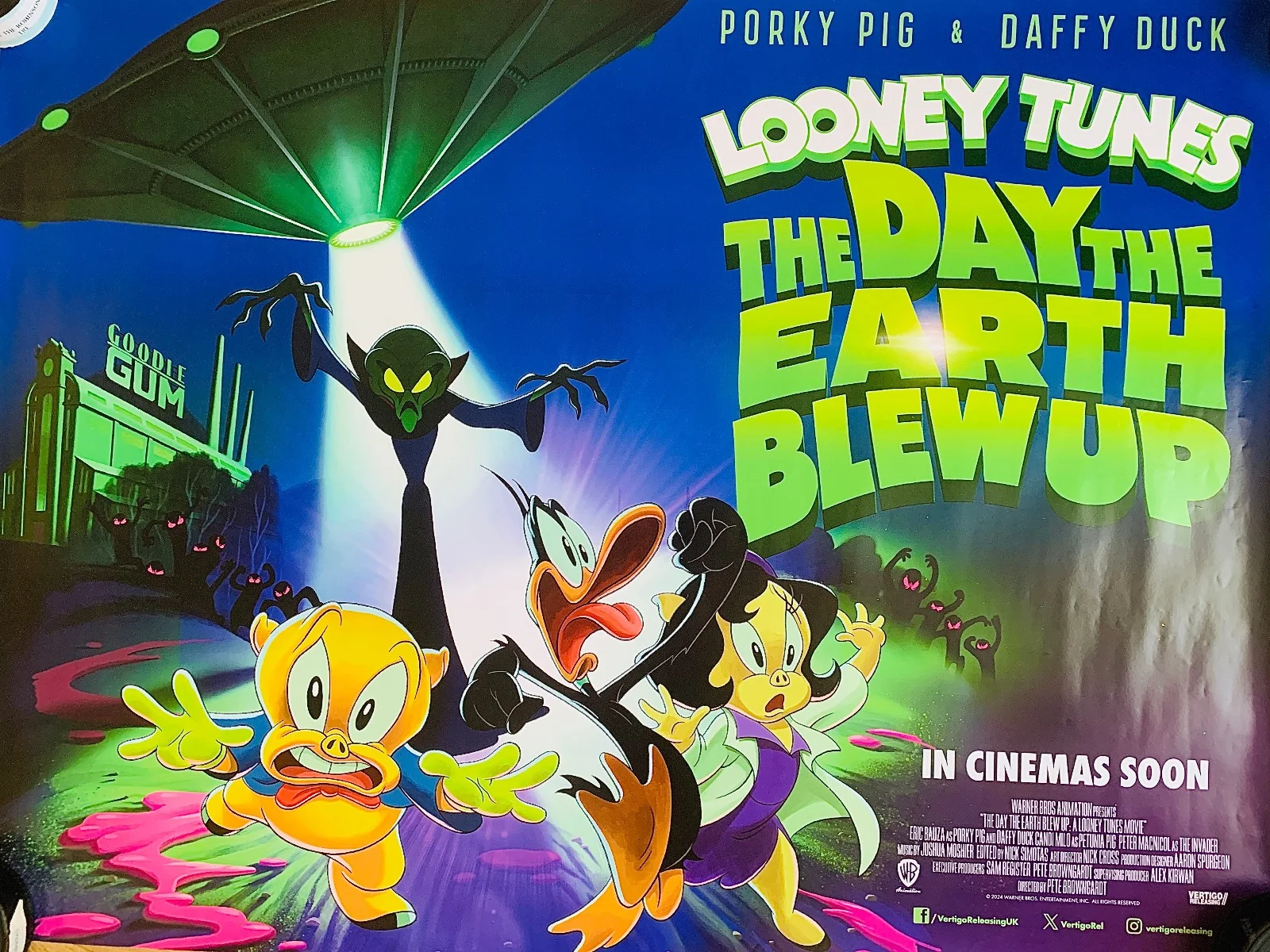 Looney Tunes The Day The Earth Blew Up Original UK Quad Cinema Poster 2026, изображение 4